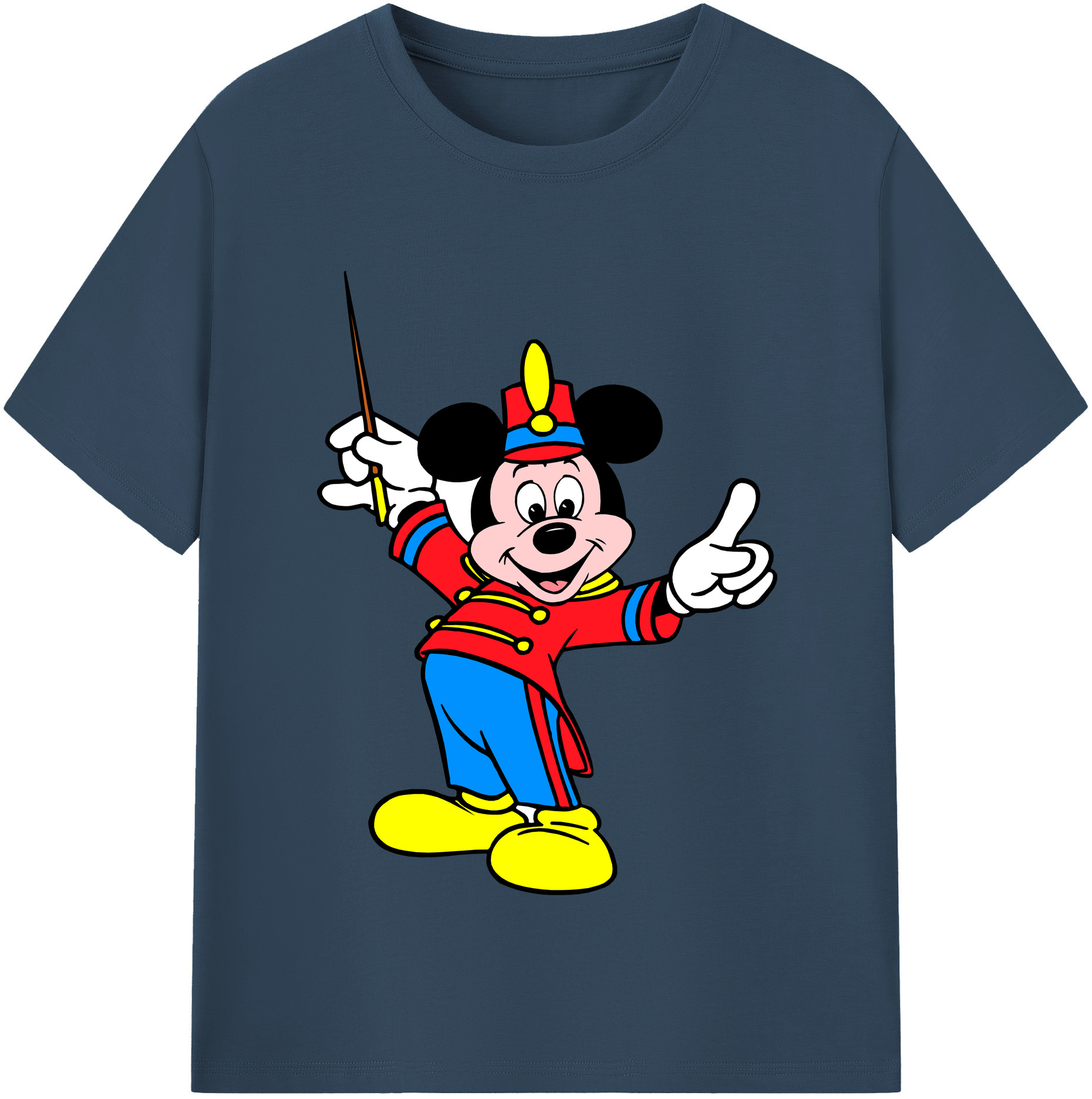 （画像用） ミッキーマウス Mickey Mouse 綿100％半袖Tシャツ（フロントプリント）