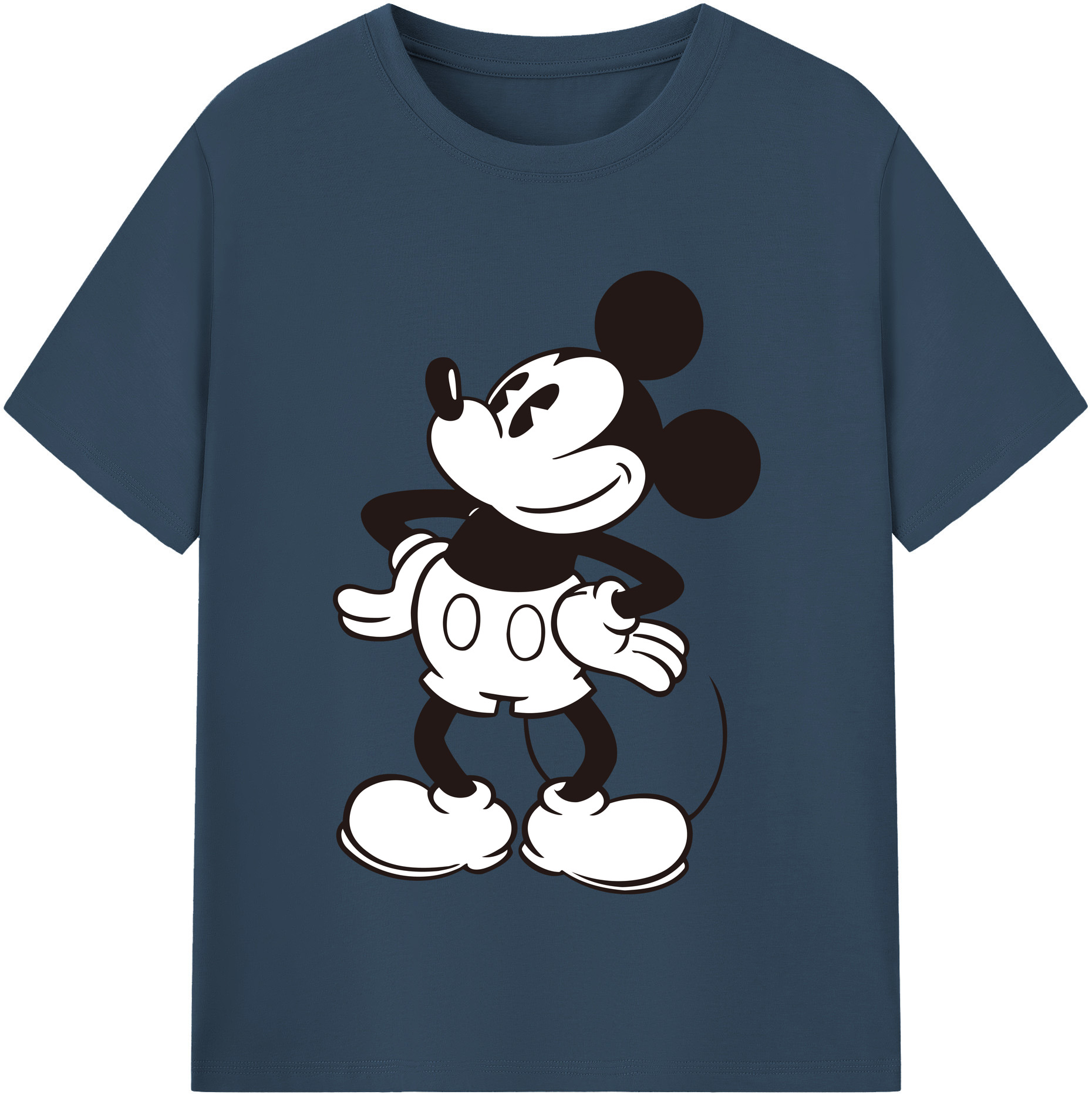 （画像用） ミッキーマウス Mickey Mouse 綿100％半袖Tシャツ（フロントプリント）