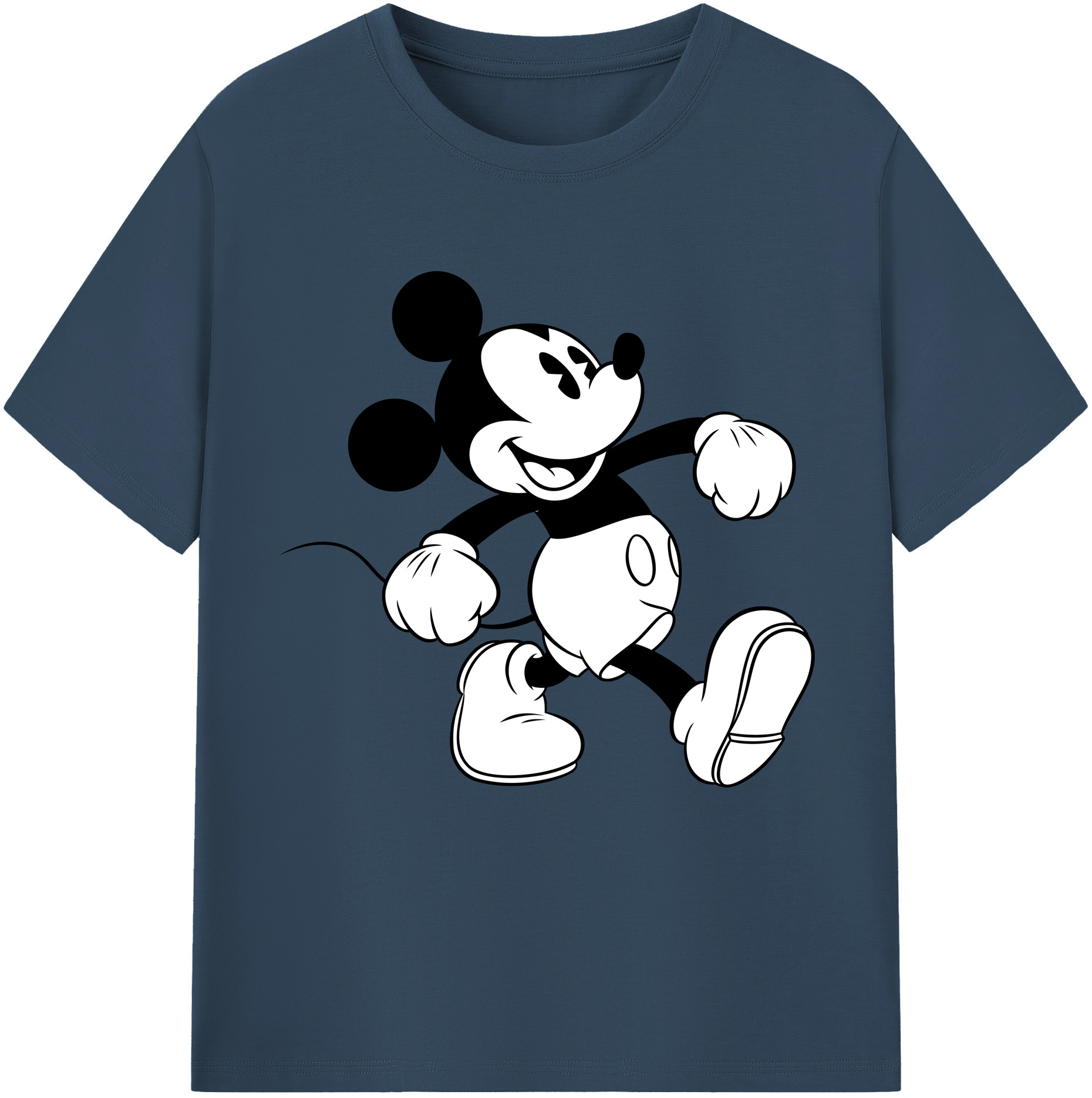 （画像用） ミッキーマウス Mickey Mouse 綿100％半袖Tシャツ（フロントプリント）