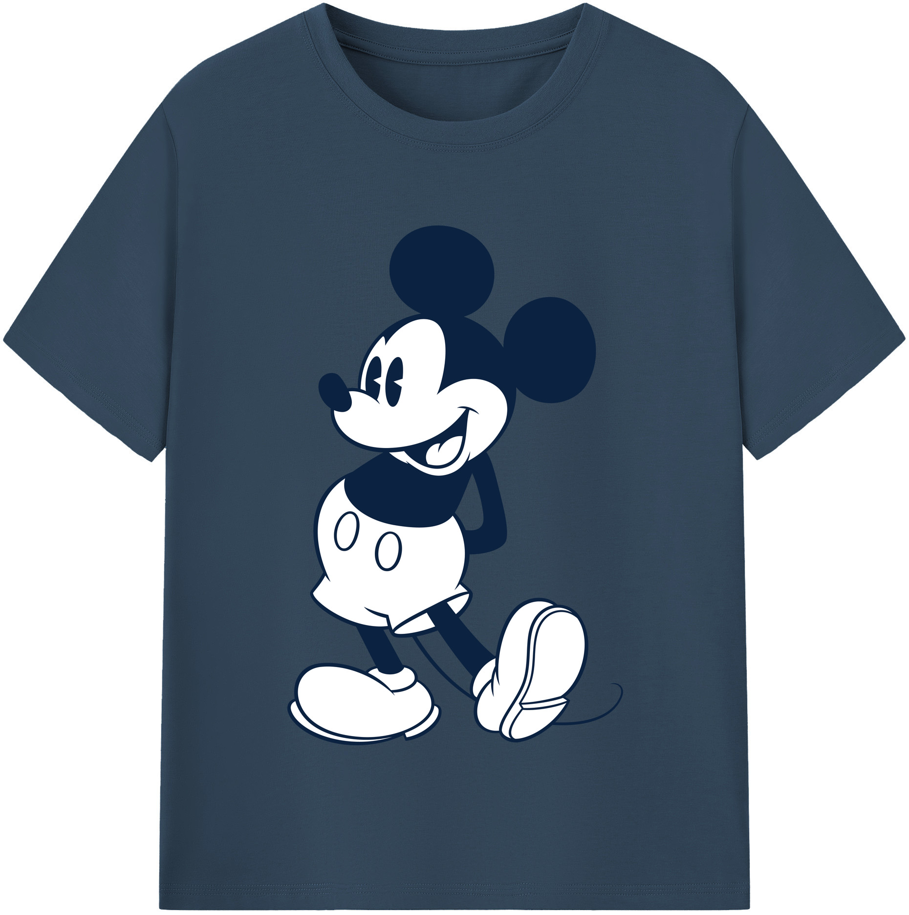（画像用） ミッキーマウス Mickey Mouse 綿100％半袖Tシャツ（フロントプリント）