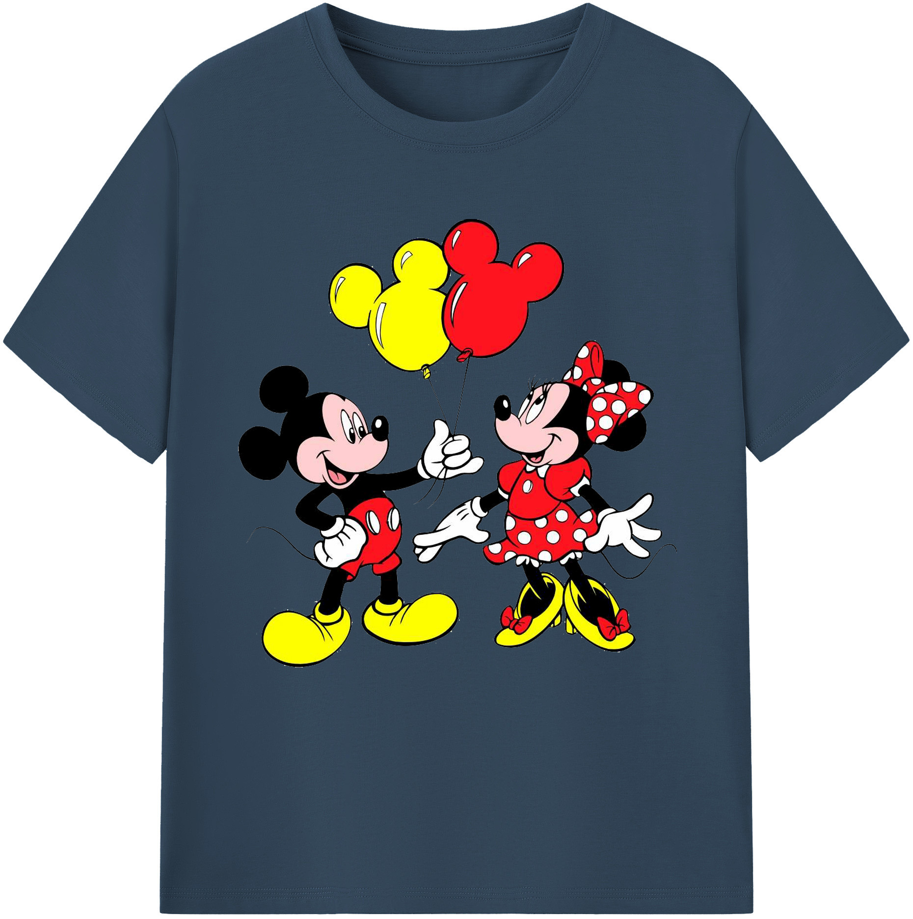 （画像用） ミッキーマウス Mickey Mouse 綿100％半袖Tシャツ（フロントプリント）