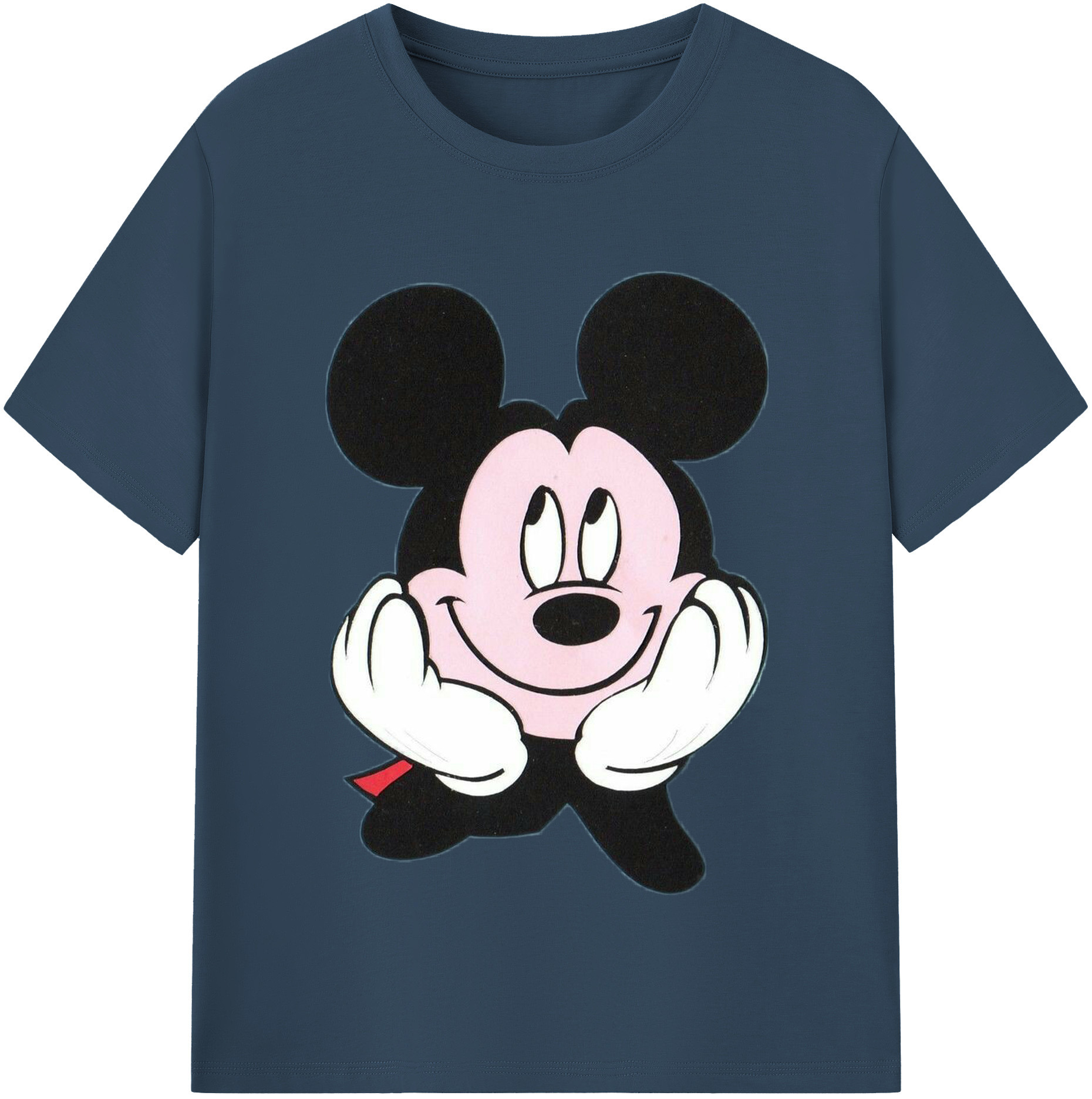 （画像用） ミッキーマウス Mickey Mouse 綿100％半袖Tシャツ（フロントプリント）