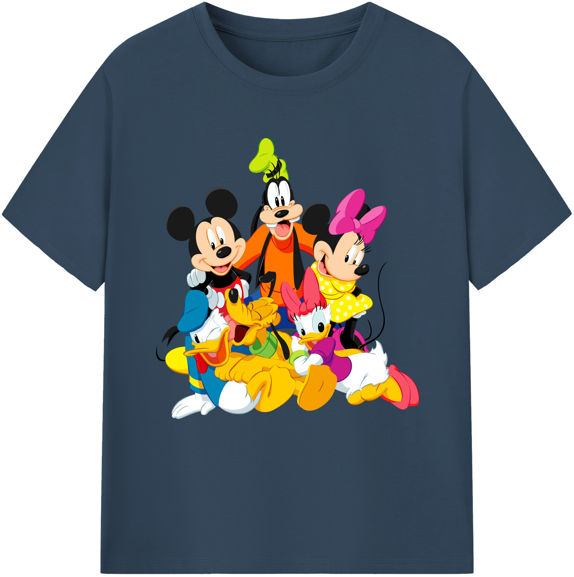 （画像用） ミッキーマウス Mickey Mouse 綿100％半袖Tシャツ（フロントプリント）