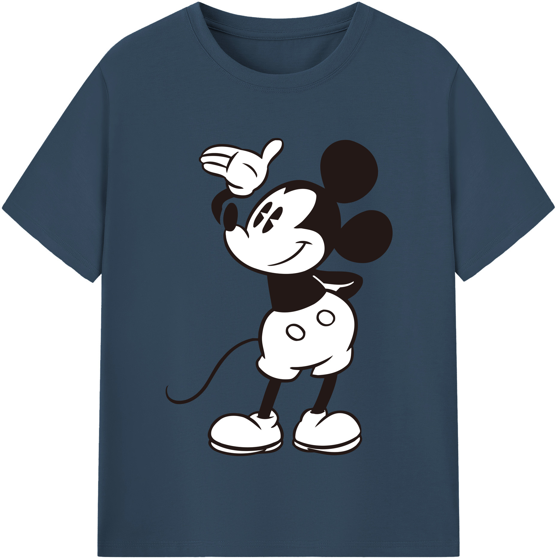 （画像用） ミッキーマウス Mickey Mouse 綿100％半袖Tシャツ（フロントプリント）