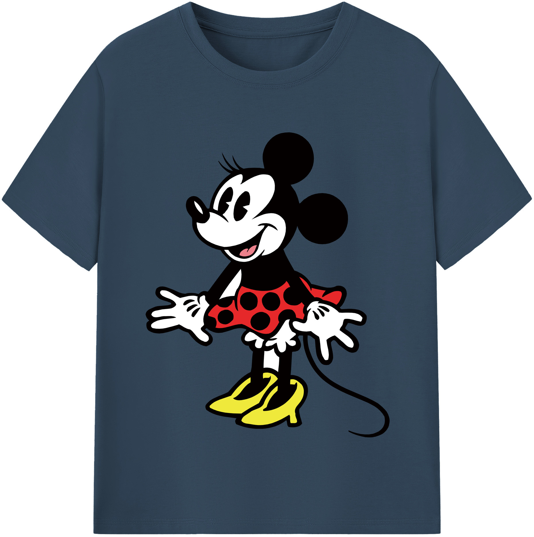 （画像用） ミッキーマウス Mickey Mouse 綿100％半袖Tシャツ（フロントプリント）