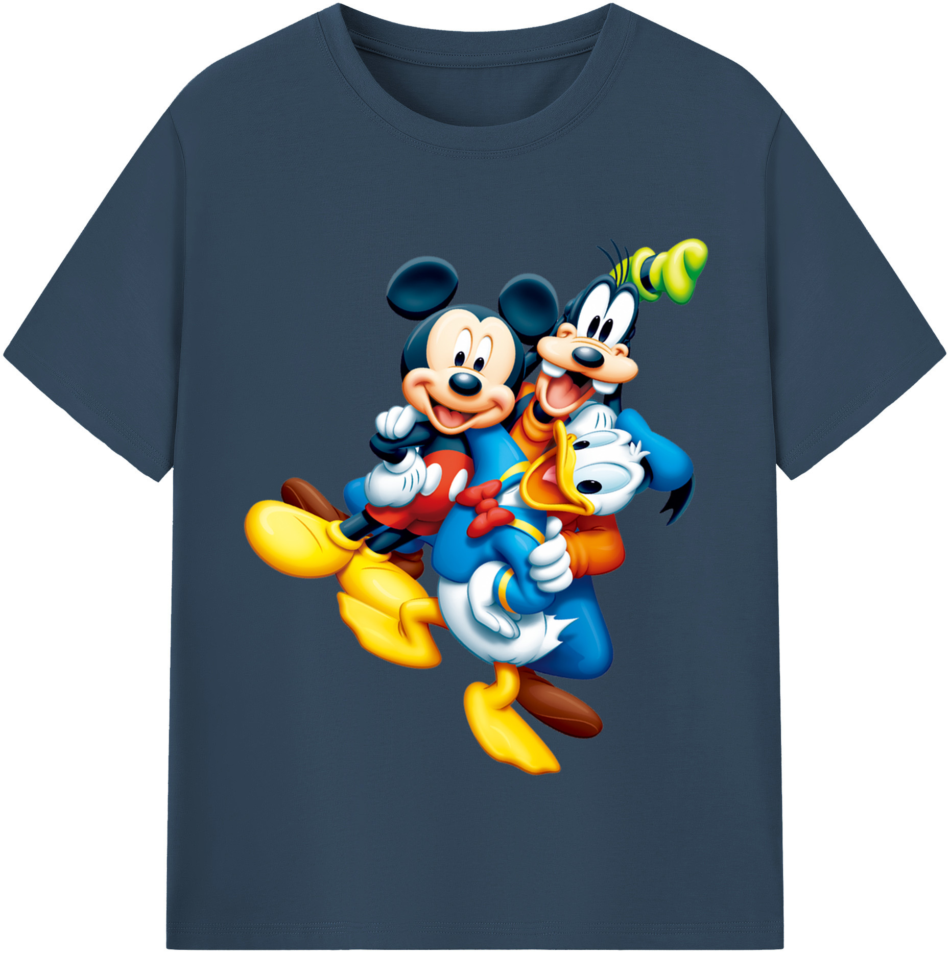 （画像用） ミッキーマウス Mickey Mouse 綿100％半袖Tシャツ（フロントプリント）