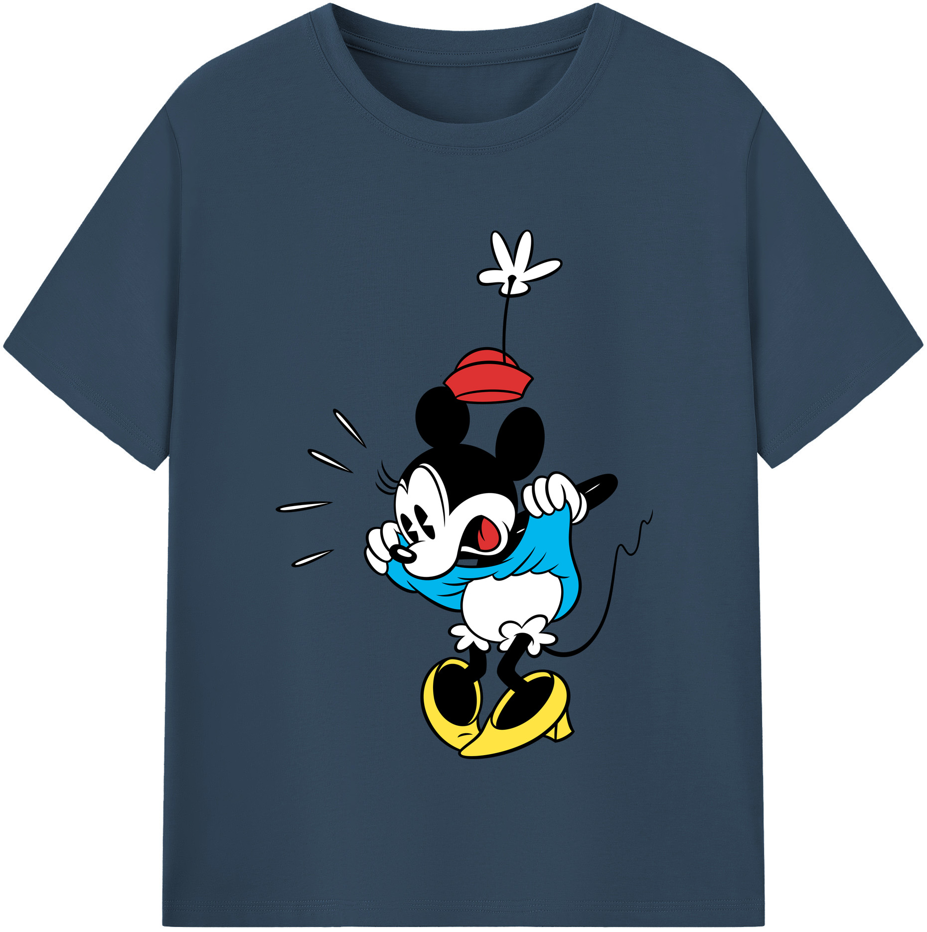 （画像用） ミッキーマウス Mickey Mouse 綿100％半袖Tシャツ（フロントプリント）