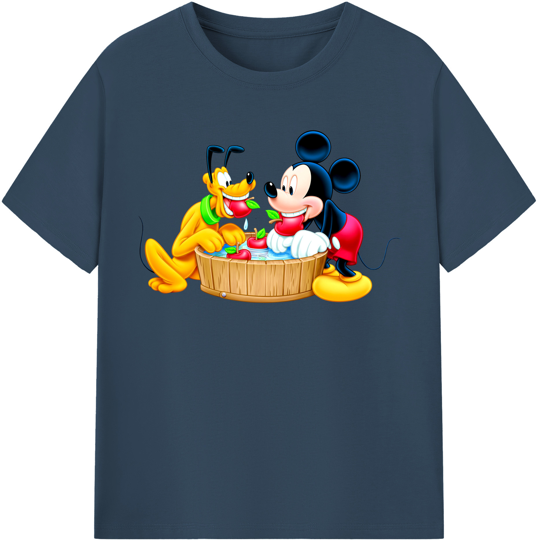 （画像用） ミッキーマウス Mickey Mouse 綿100％半袖Tシャツ（フロントプリント）