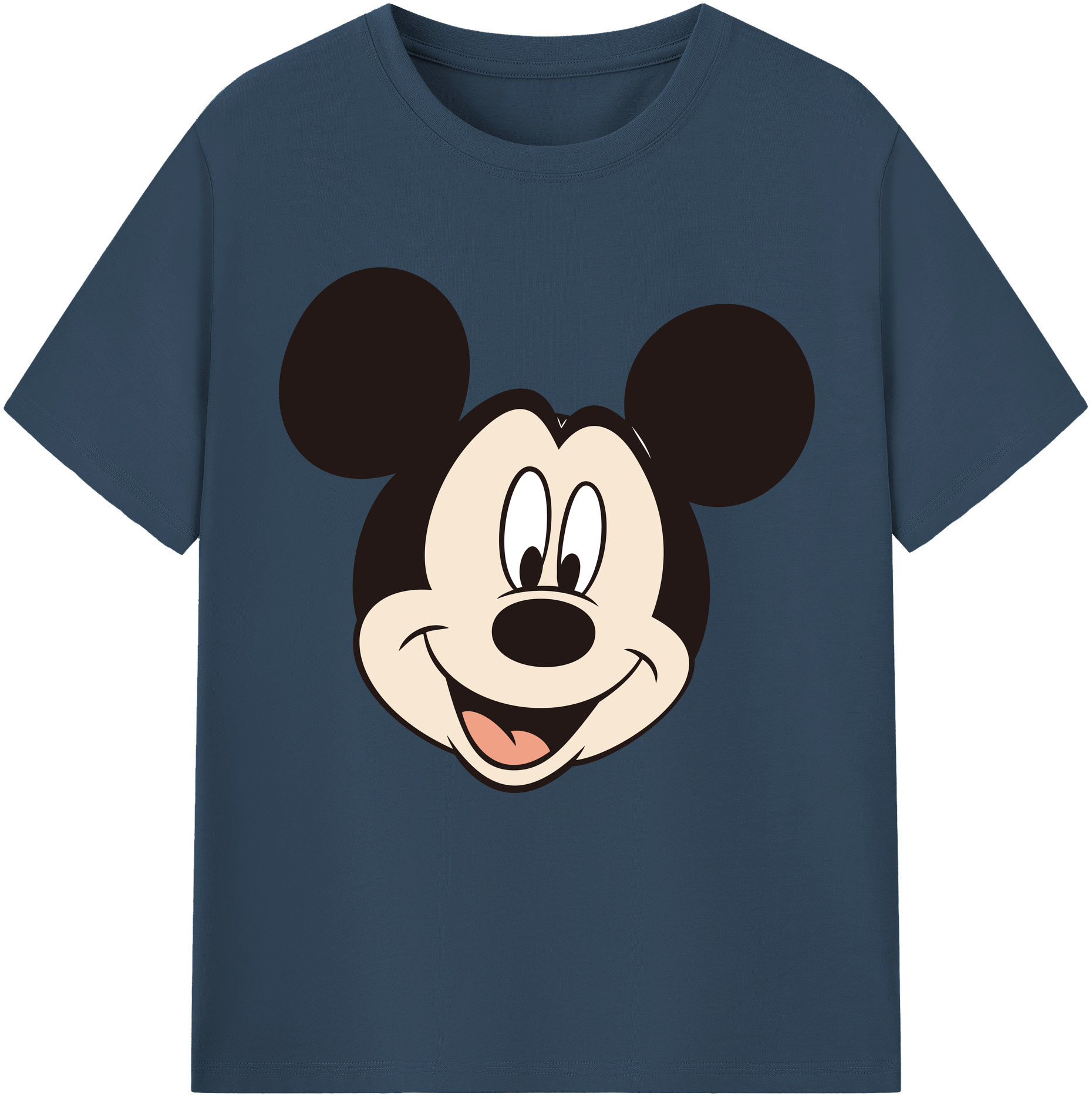 （画像用） ミッキーマウス Mickey Mouse 綿100％半袖Tシャツ（フロントプリント）