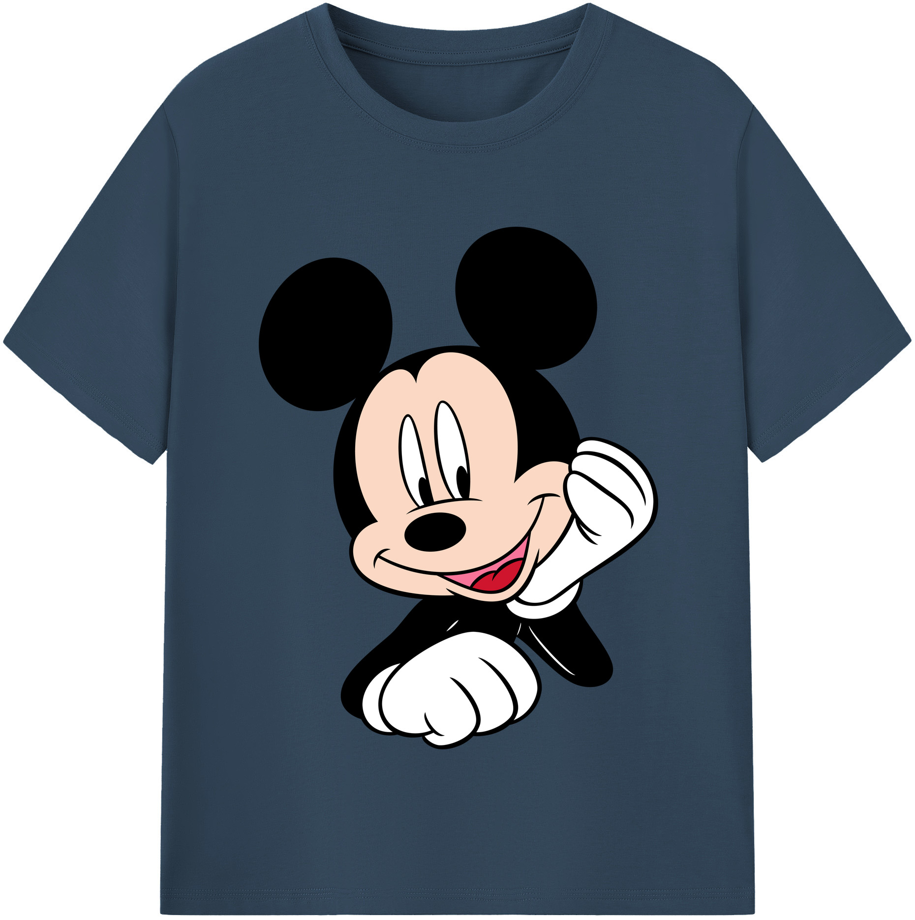 （画像用） ミッキーマウス Mickey Mouse 綿100％半袖Tシャツ（フロントプリント）
