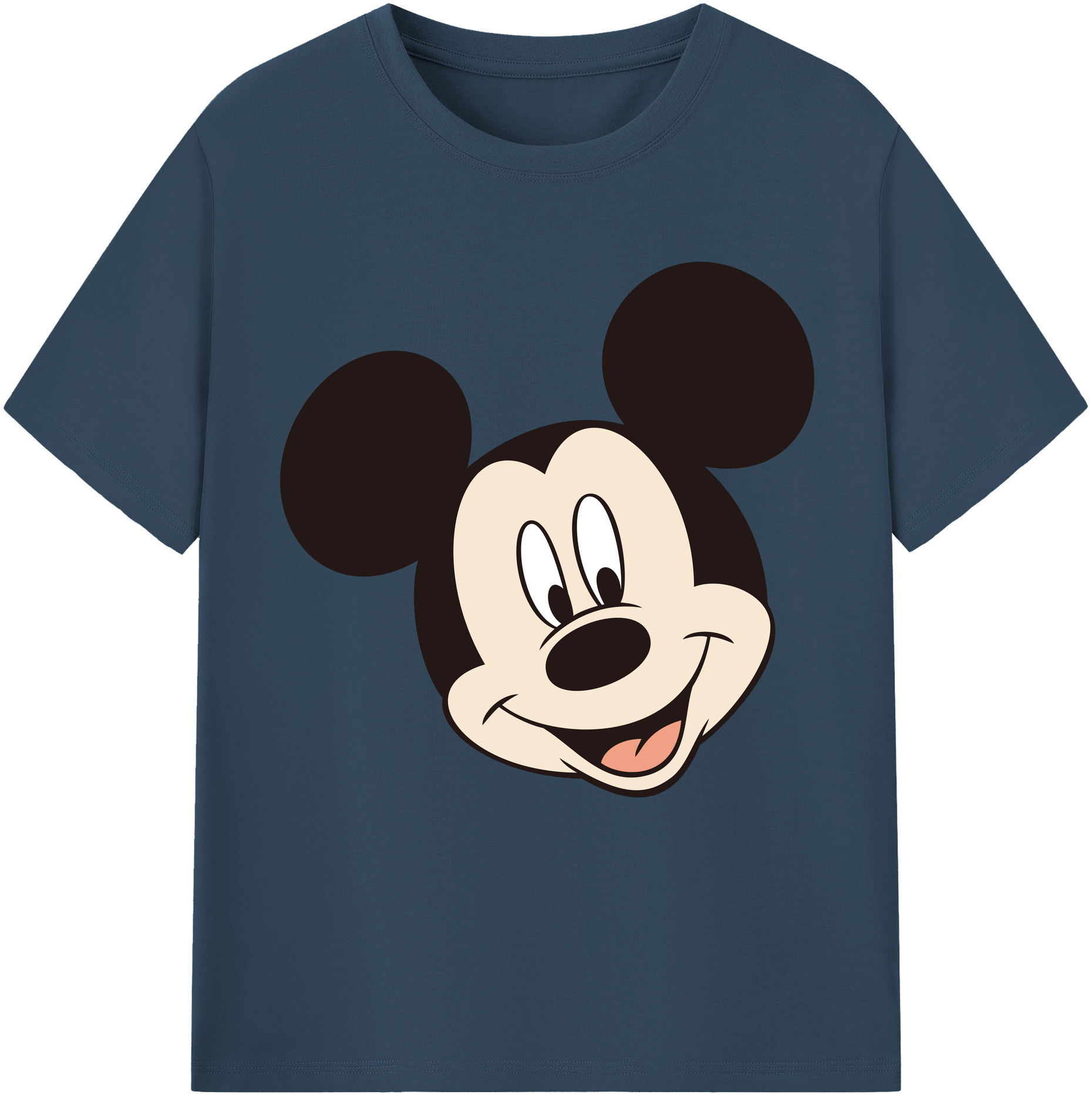 （画像用） ミッキーマウス Mickey Mouse 綿100％半袖Tシャツ（フロントプリント）