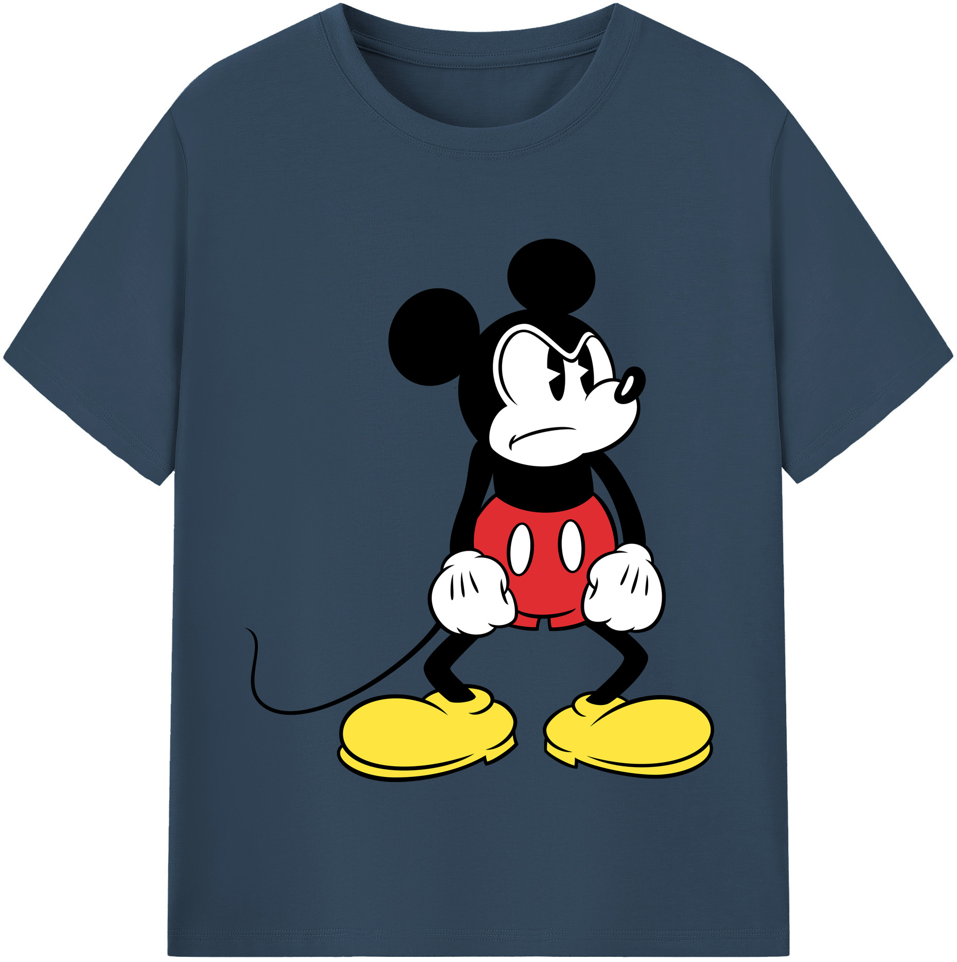 （画像用） ミッキーマウス Mickey Mouse 綿100％半袖Tシャツ（フロントプリント）