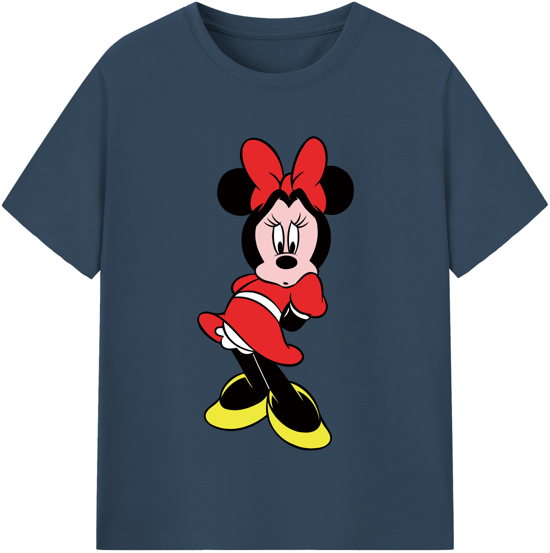 （画像用） ミッキーマウス Mickey Mouse 綿100％半袖Tシャツ（フロントプリント）