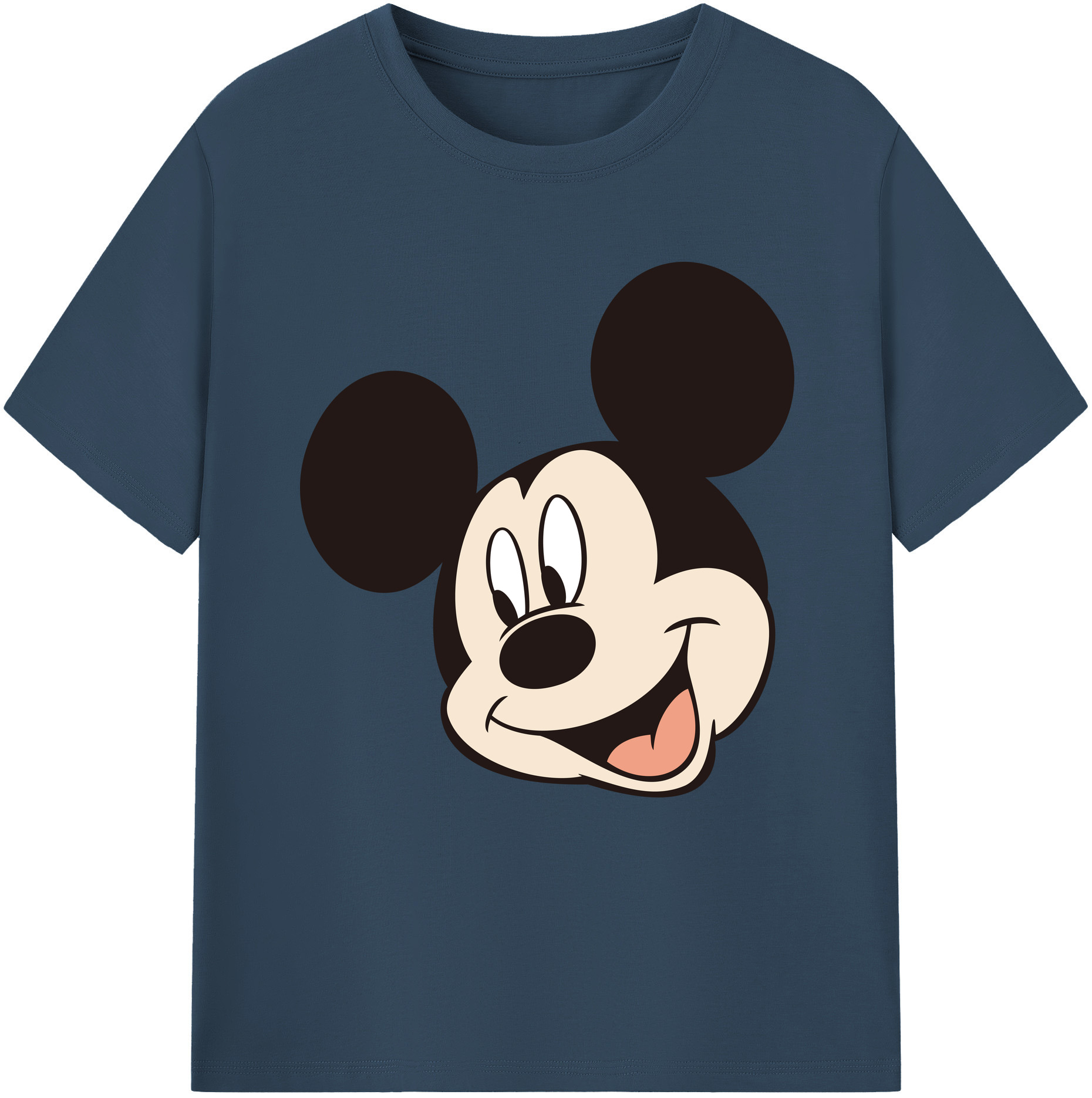 （画像用） ミッキーマウス Mickey Mouse 綿100％半袖Tシャツ（フロントプリント）