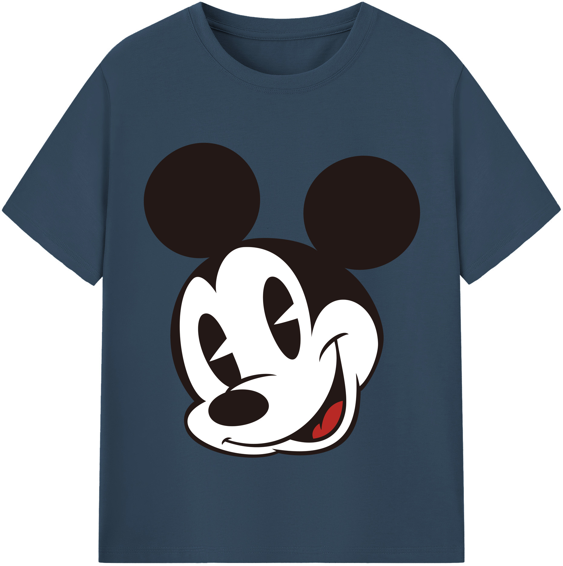 （画像用） ミッキーマウス Mickey Mouse 綿100％半袖Tシャツ（フロントプリント）
