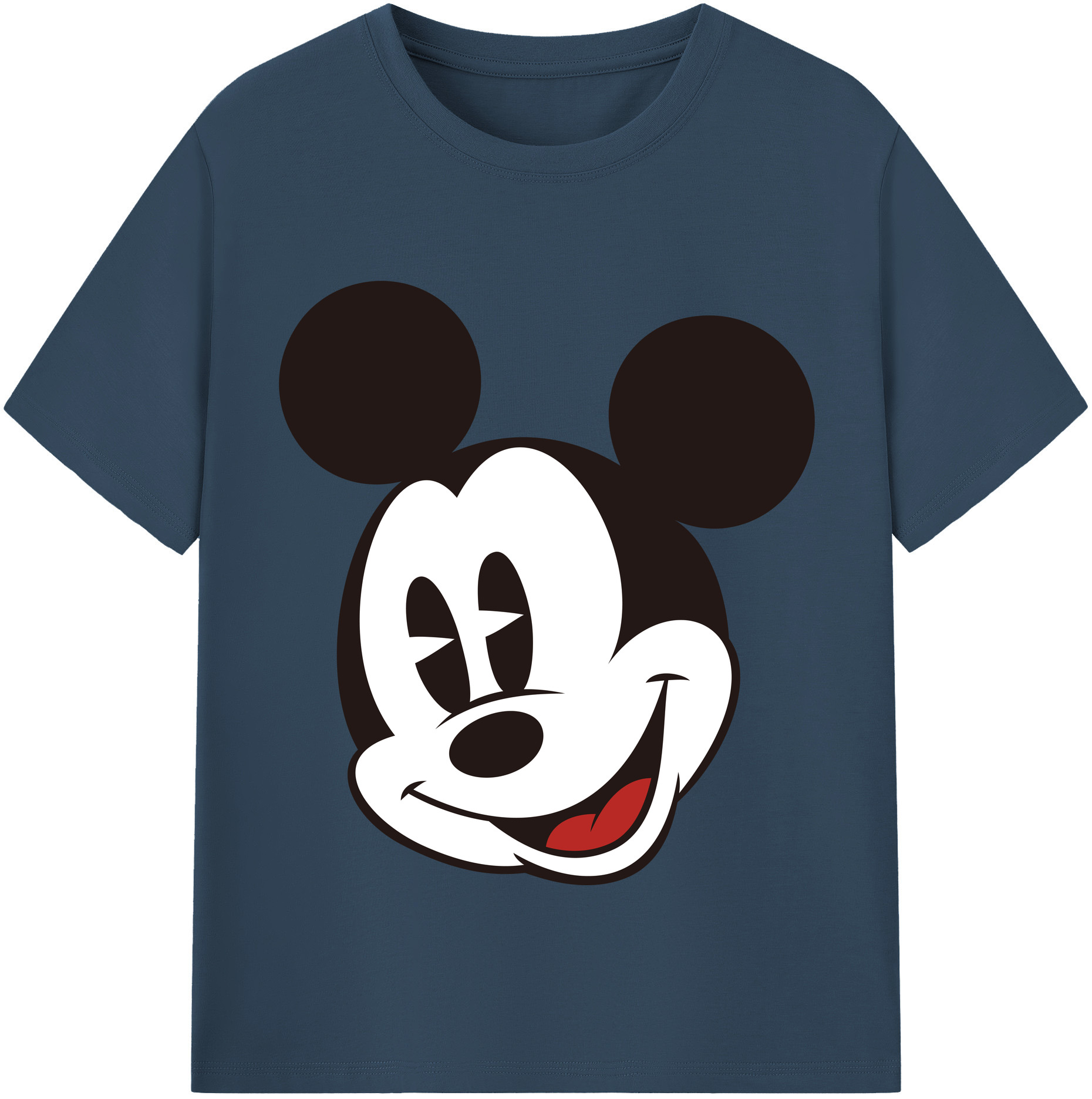 （画像用） ミッキーマウス Mickey Mouse 綿100％半袖Tシャツ（フロントプリント）