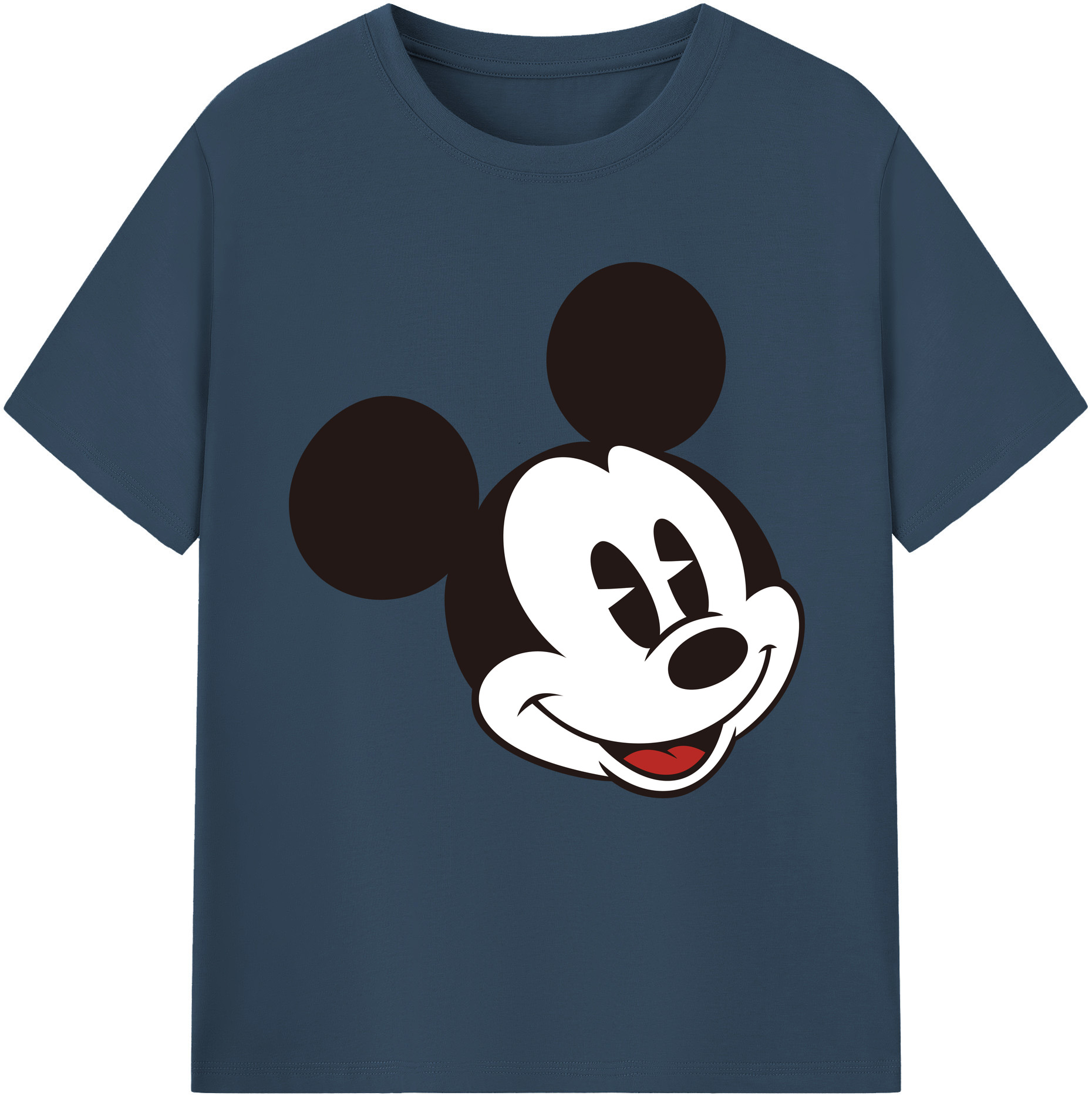 （画像用） ミッキーマウス Mickey Mouse 綿100％半袖Tシャツ（フロントプリント）