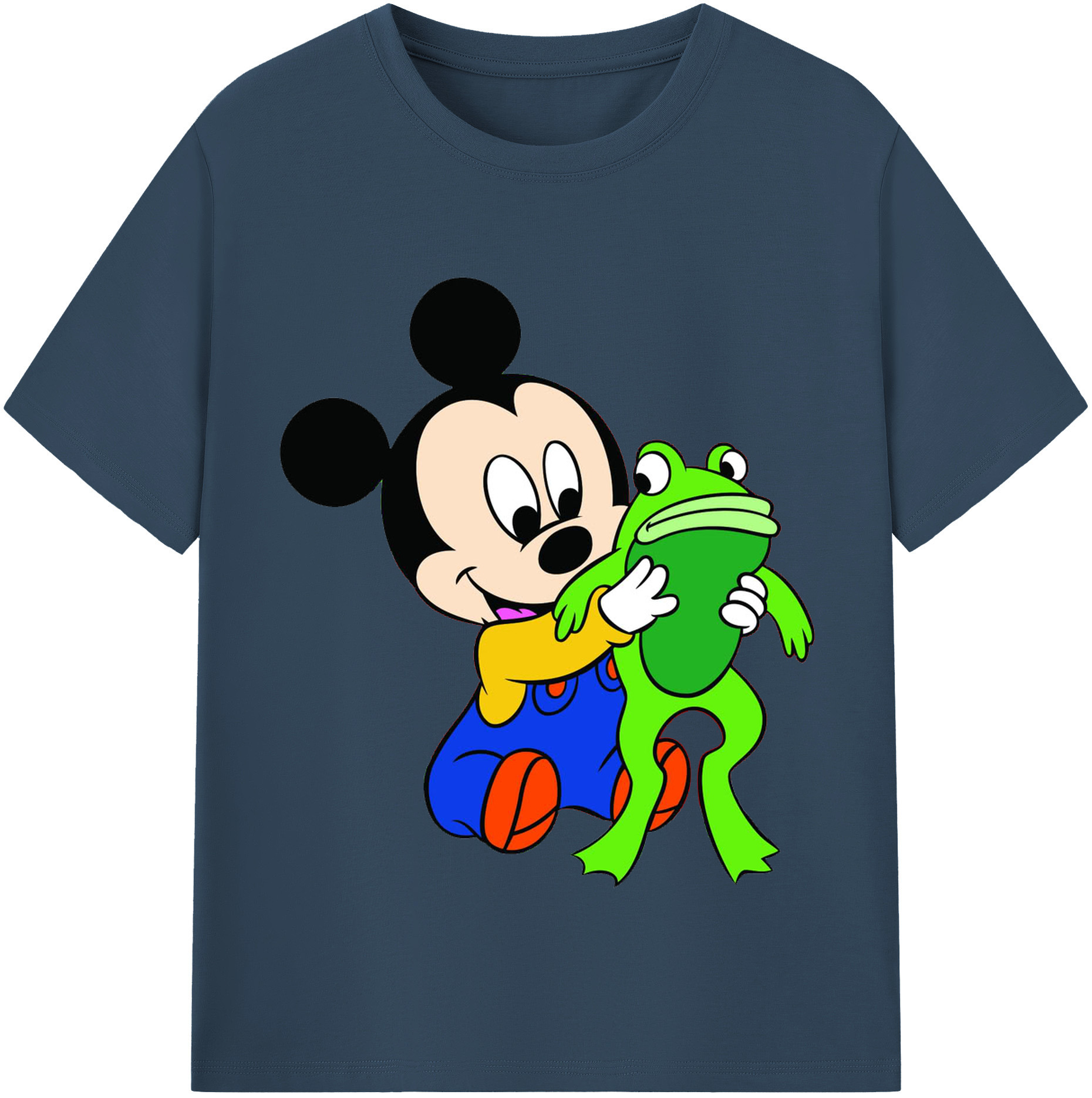 （画像用） ミッキーマウス Mickey Mouse 綿100％半袖Tシャツ（フロントプリント）