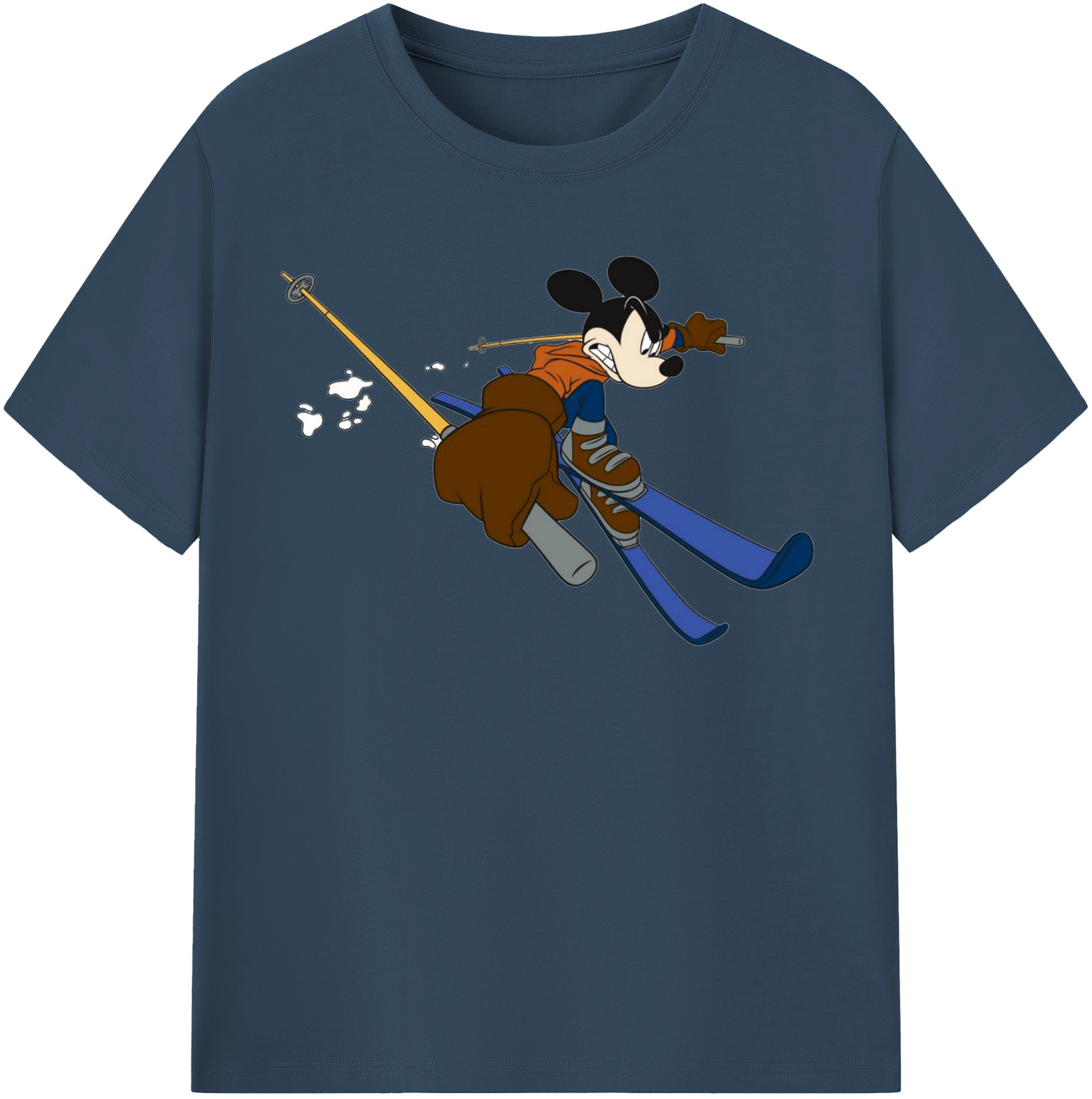 （画像用） ミッキーマウス Mickey Mouse 綿100％半袖Tシャツ（フロントプリント）
