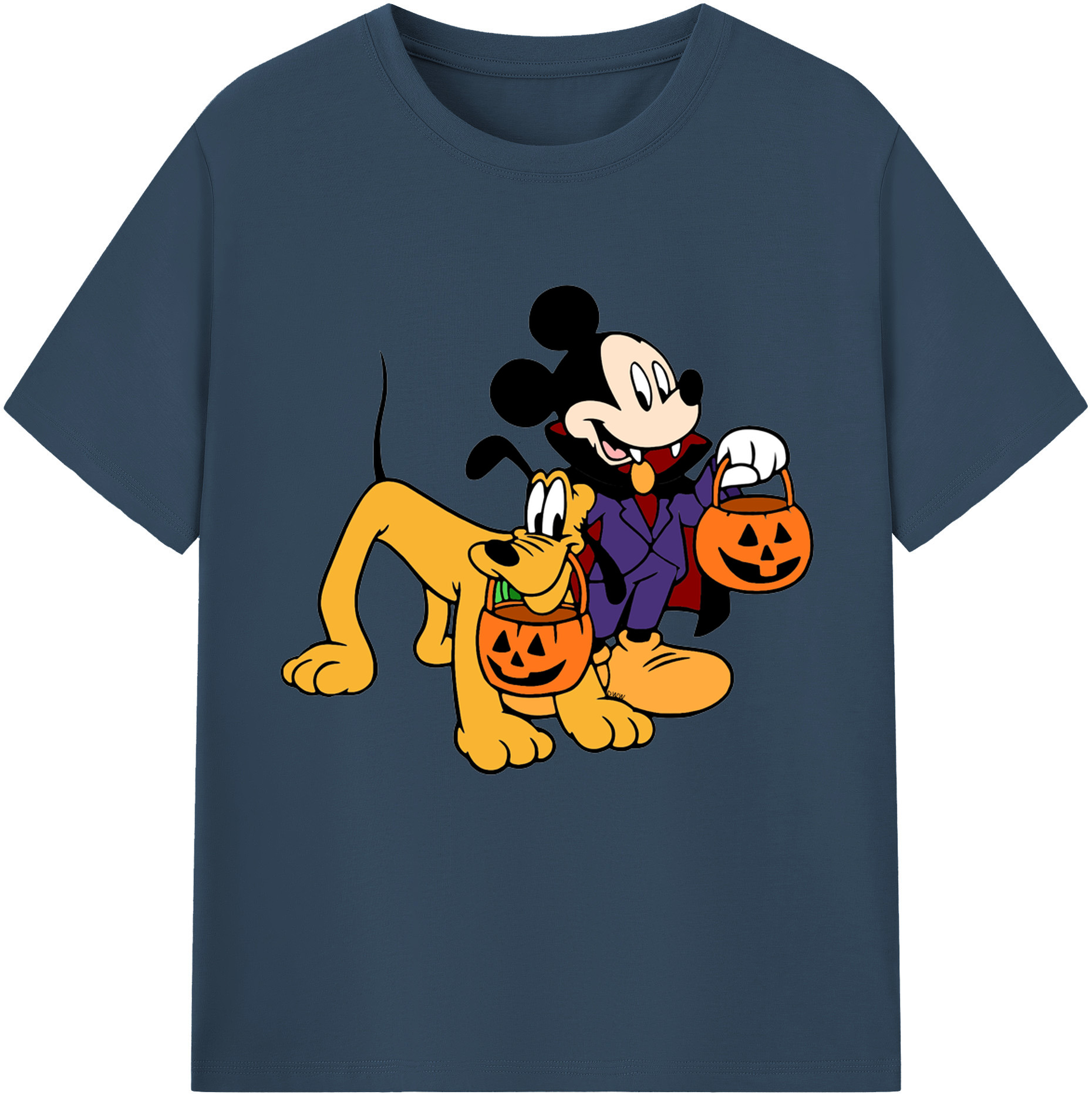 （画像用） ミッキーマウス Mickey Mouse 綿100％半袖Tシャツ（フロントプリント）