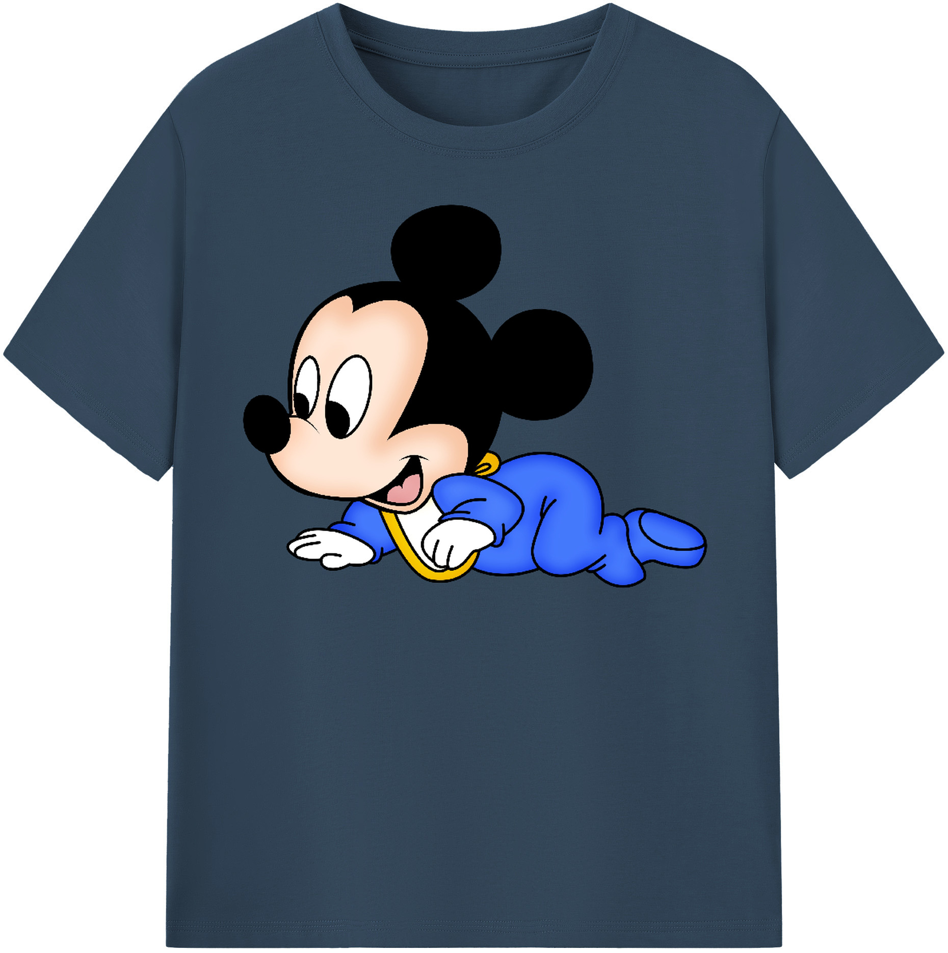 （画像用） ミッキーマウス Mickey Mouse 綿100％半袖Tシャツ（フロントプリント）