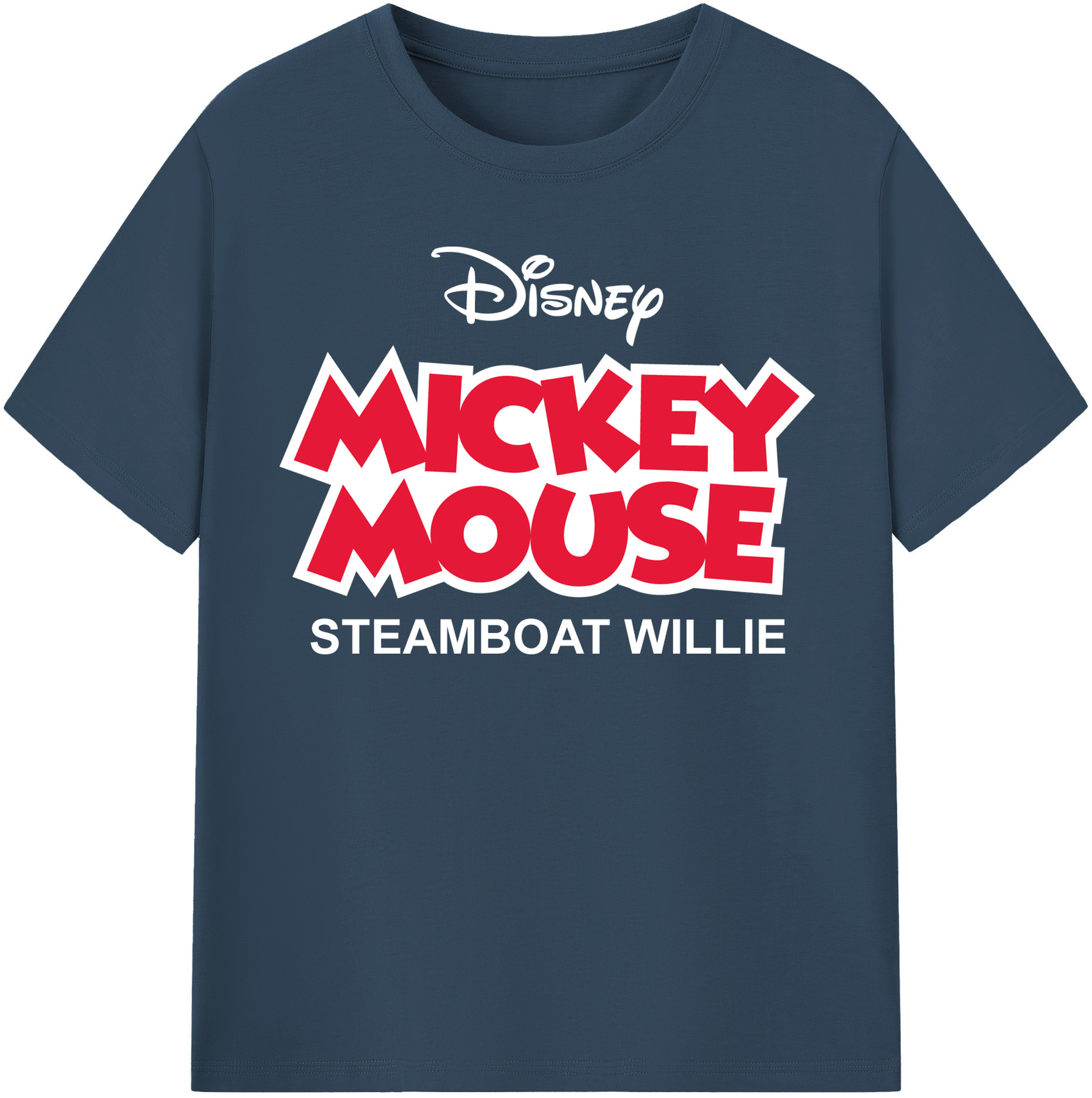 （画像用） ミッキーマウス Mickey Mouse 綿100％半袖Tシャツ（フロントプリント）