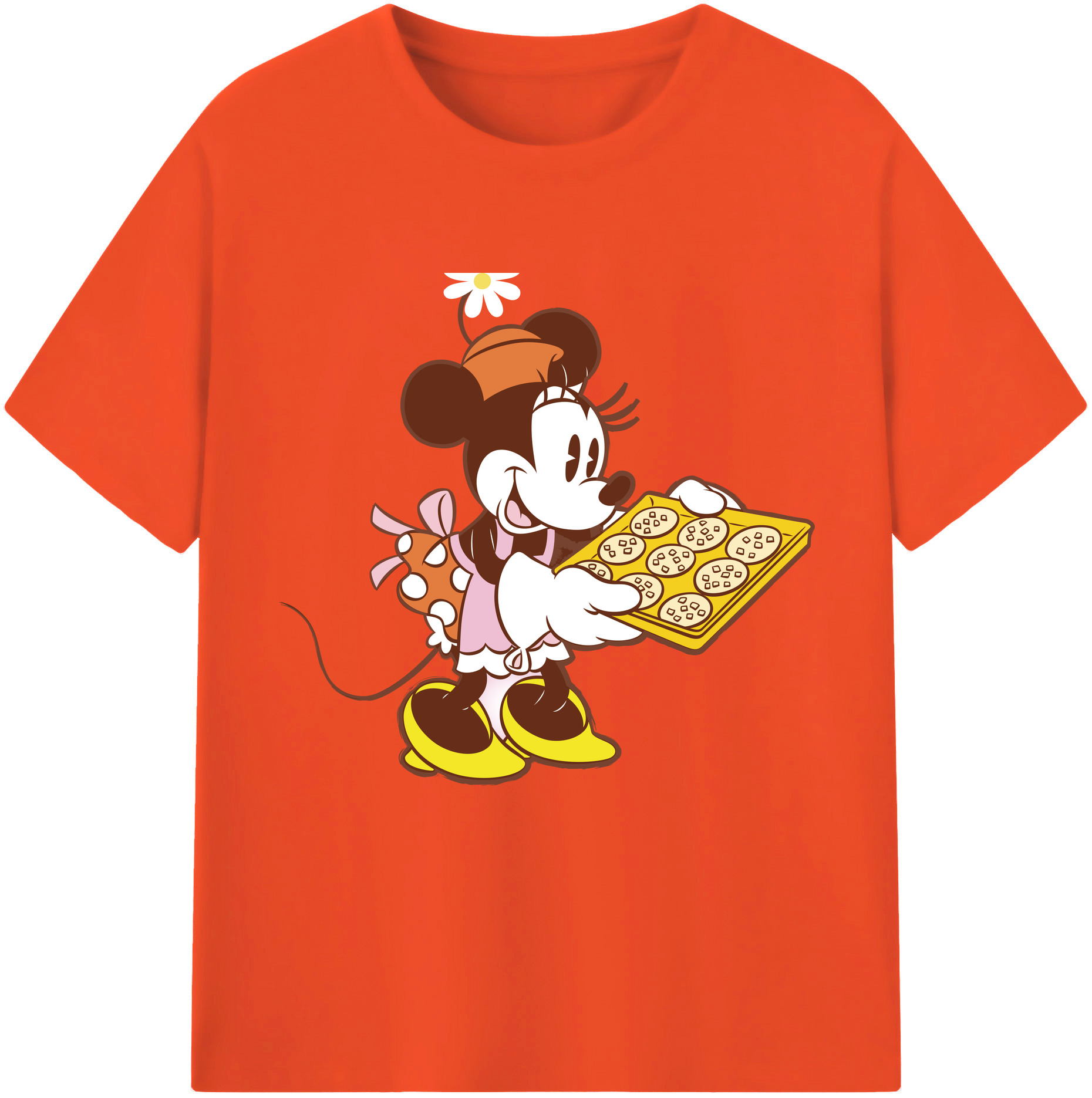 （画像用） ミッキーマウス Mickey Mouse 綿100％半袖Tシャツ（フロントプリント）