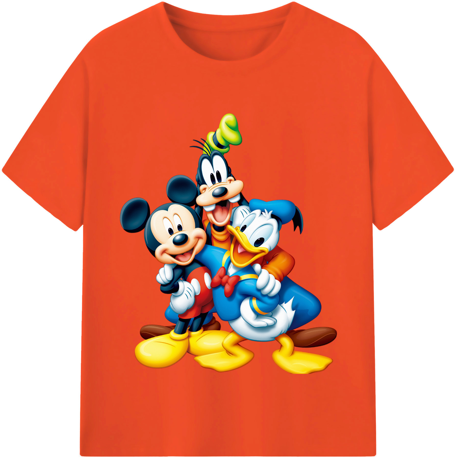 （画像用） ミッキーマウス Mickey Mouse 綿100％半袖Tシャツ（フロントプリント）