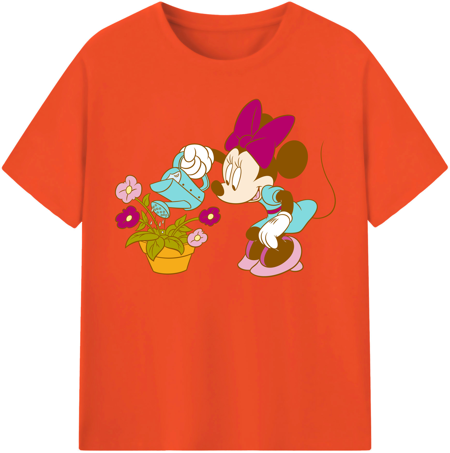 （画像用） ミッキーマウス Mickey Mouse 綿100％半袖Tシャツ（フロントプリント）