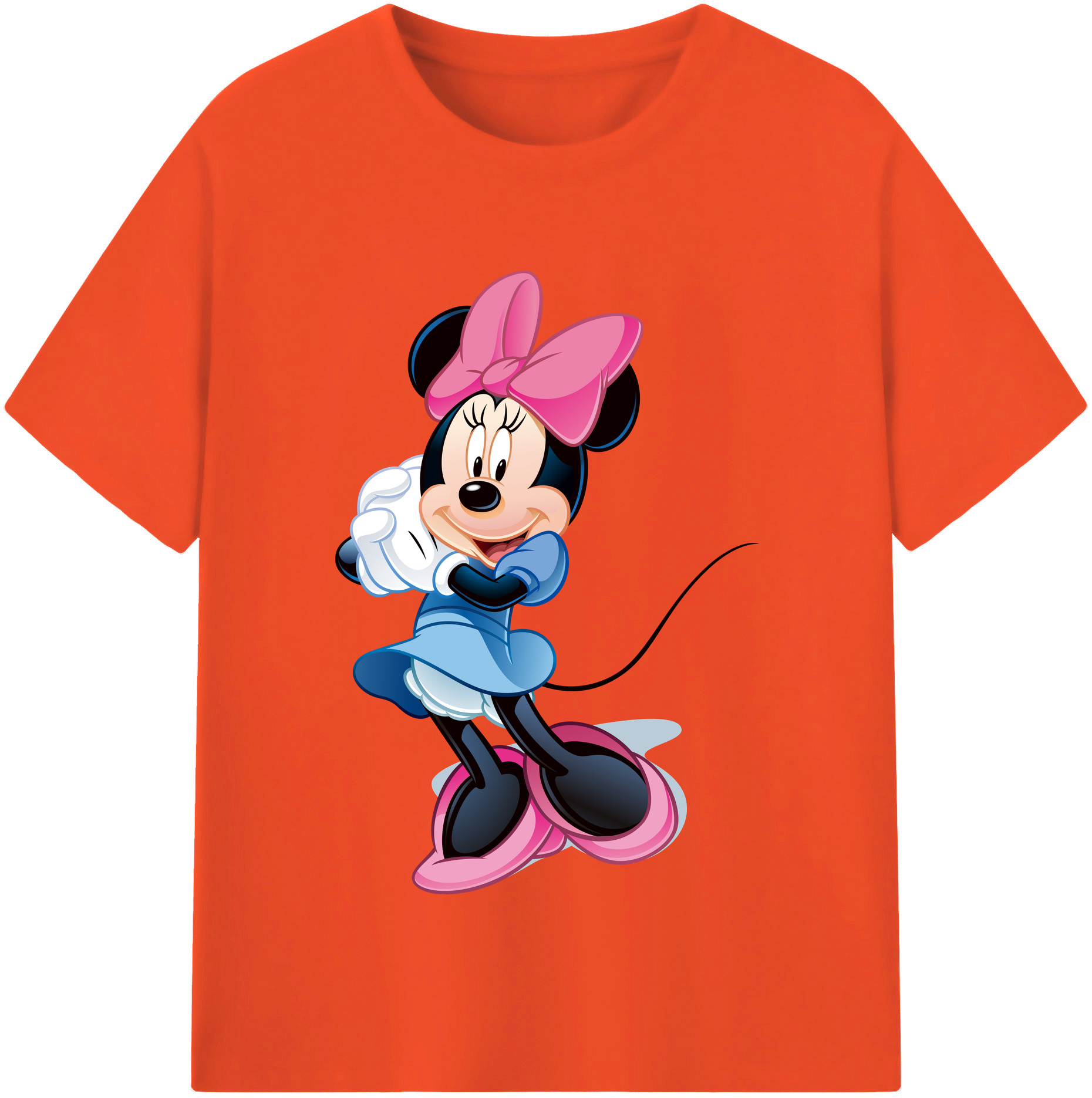 （画像用） ミッキーマウス Mickey Mouse 綿100％半袖Tシャツ（フロントプリント）