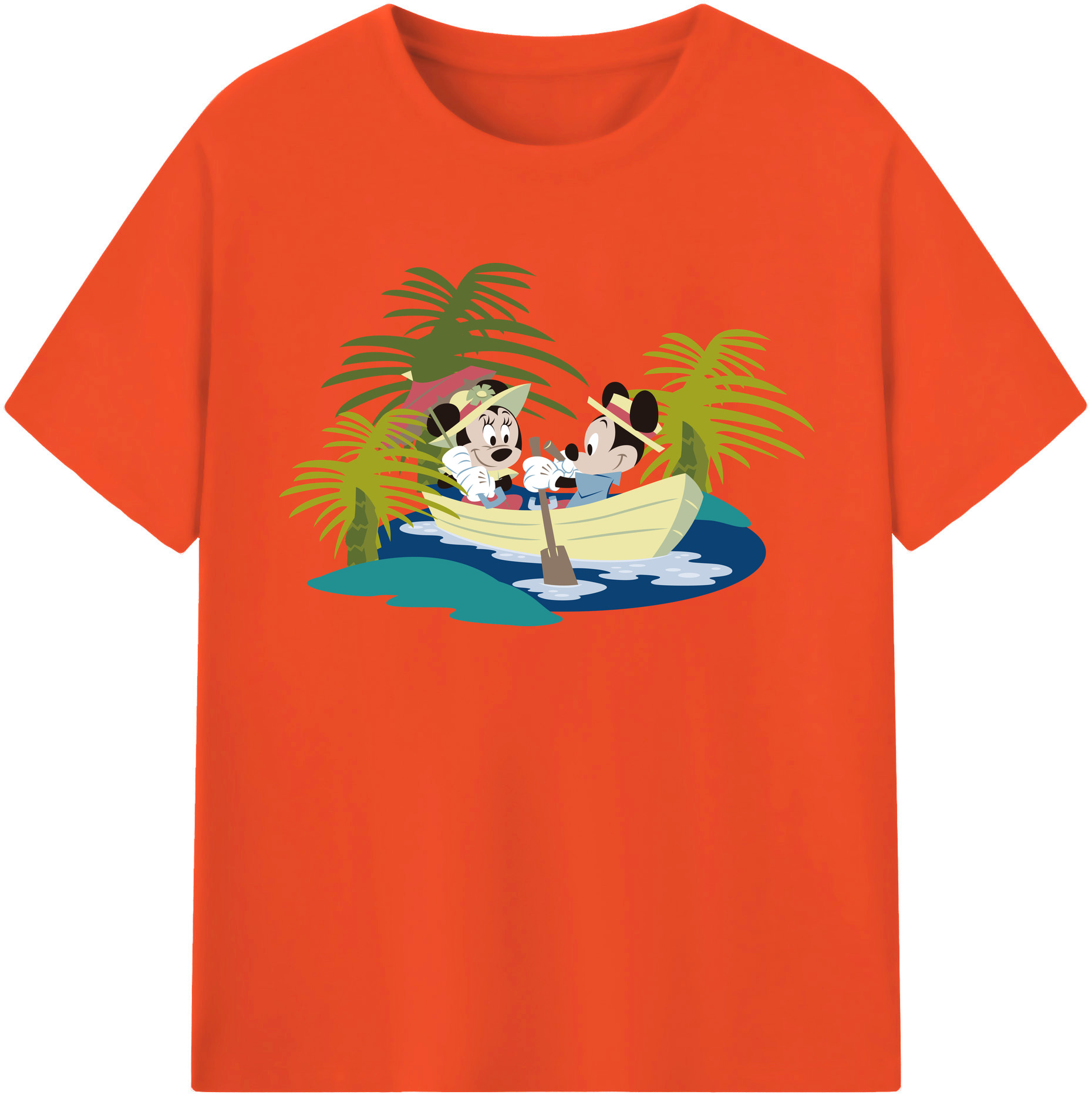 （画像用） ミッキーマウス Mickey Mouse 綿100％半袖Tシャツ（フロントプリント）