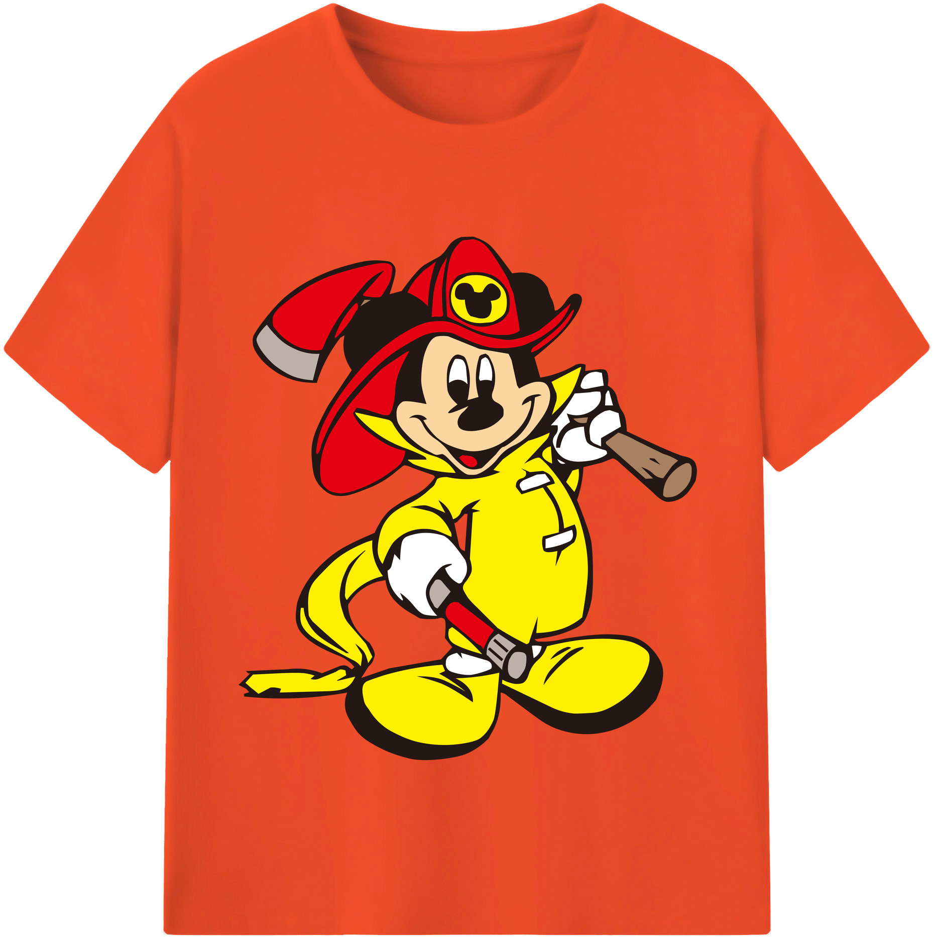 （画像用） ミッキーマウス Mickey Mouse 綿100％半袖Tシャツ（フロントプリント）
