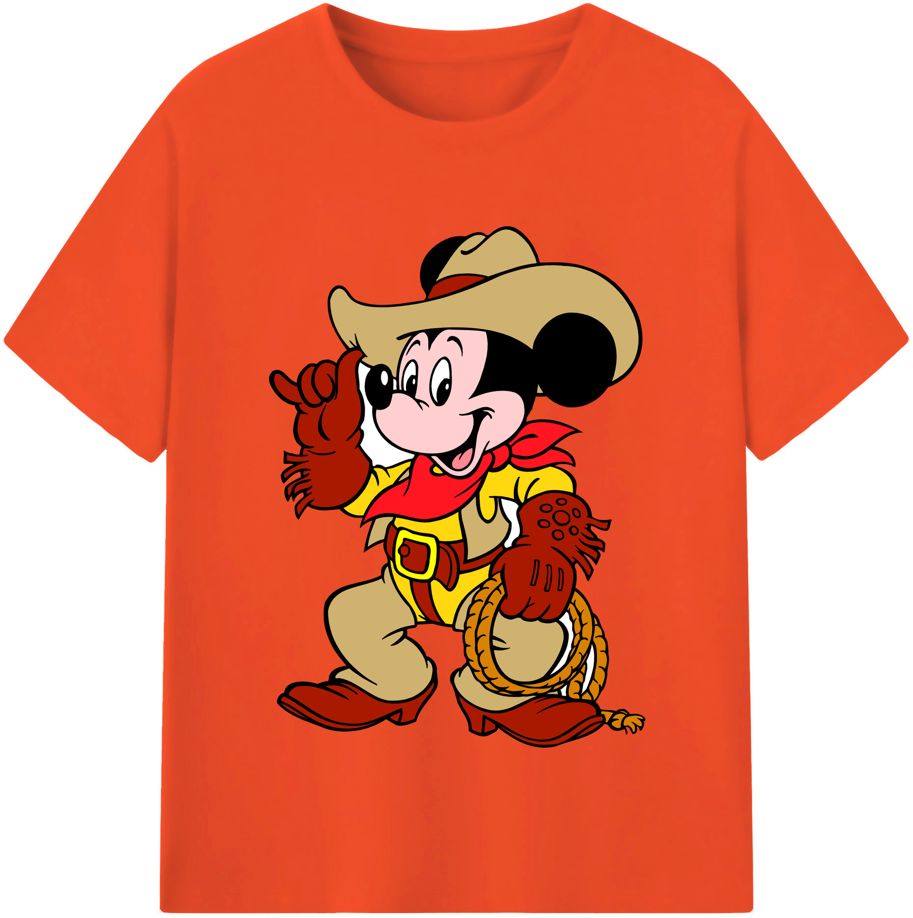 （画像用） ミッキーマウス Mickey Mouse 綿100％半袖Tシャツ（フロントプリント）