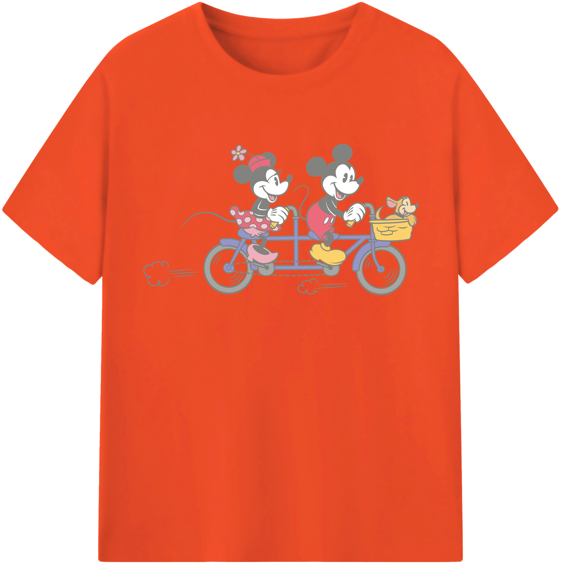 （画像用） ミッキーマウス Mickey Mouse 綿100％半袖Tシャツ（フロントプリント）