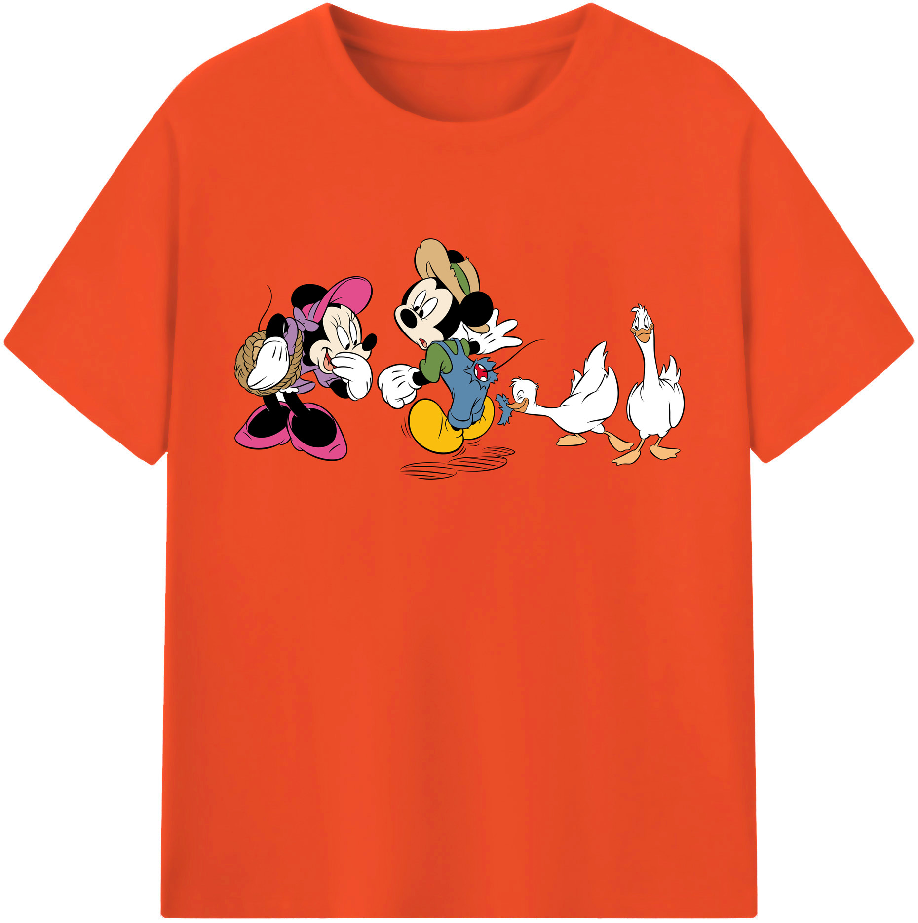 （画像用） ミッキーマウス Mickey Mouse 綿100％半袖Tシャツ（フロントプリント）