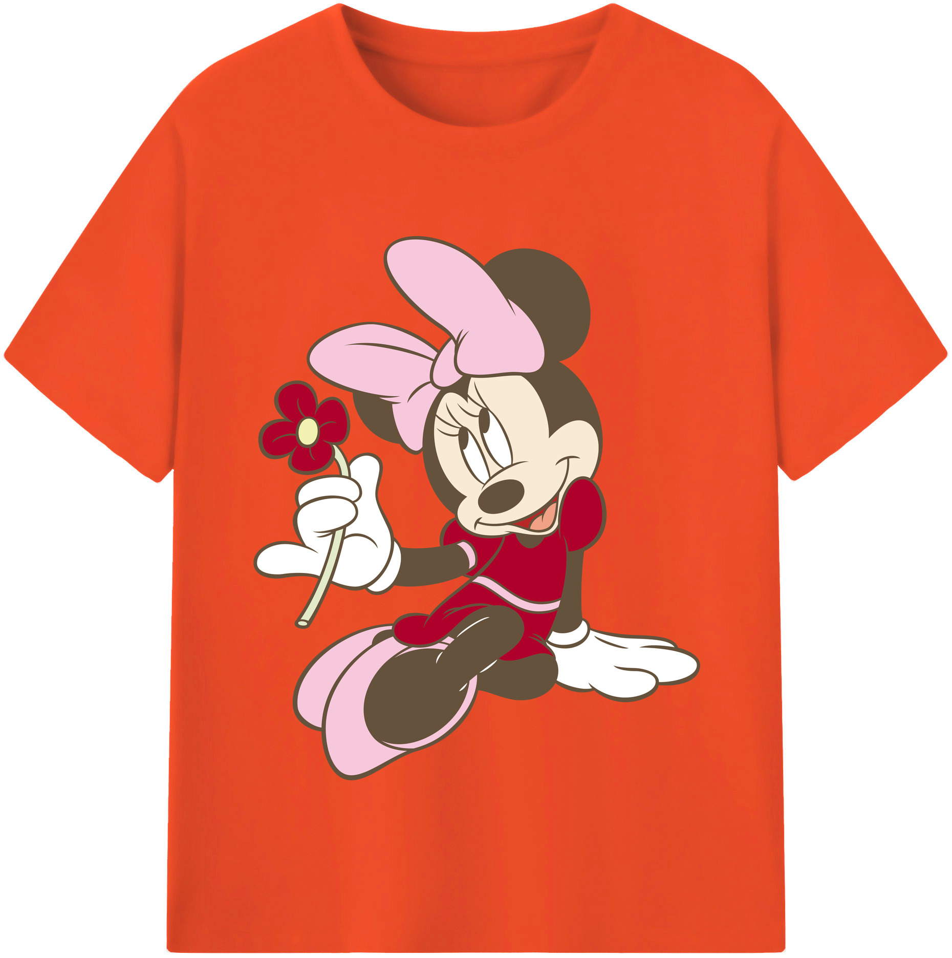 （画像用） ミッキーマウス Mickey Mouse 綿100％半袖Tシャツ（フロントプリント）