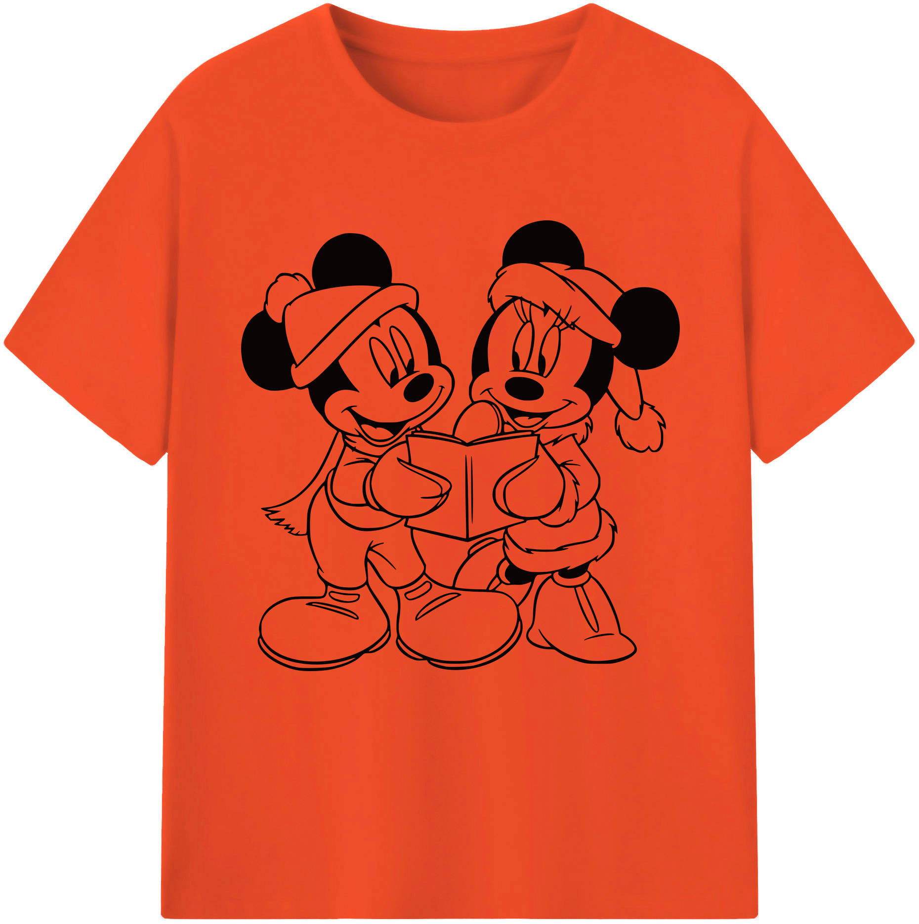 （画像用） ミッキーマウス Mickey Mouse 綿100％半袖Tシャツ（フロントプリント）