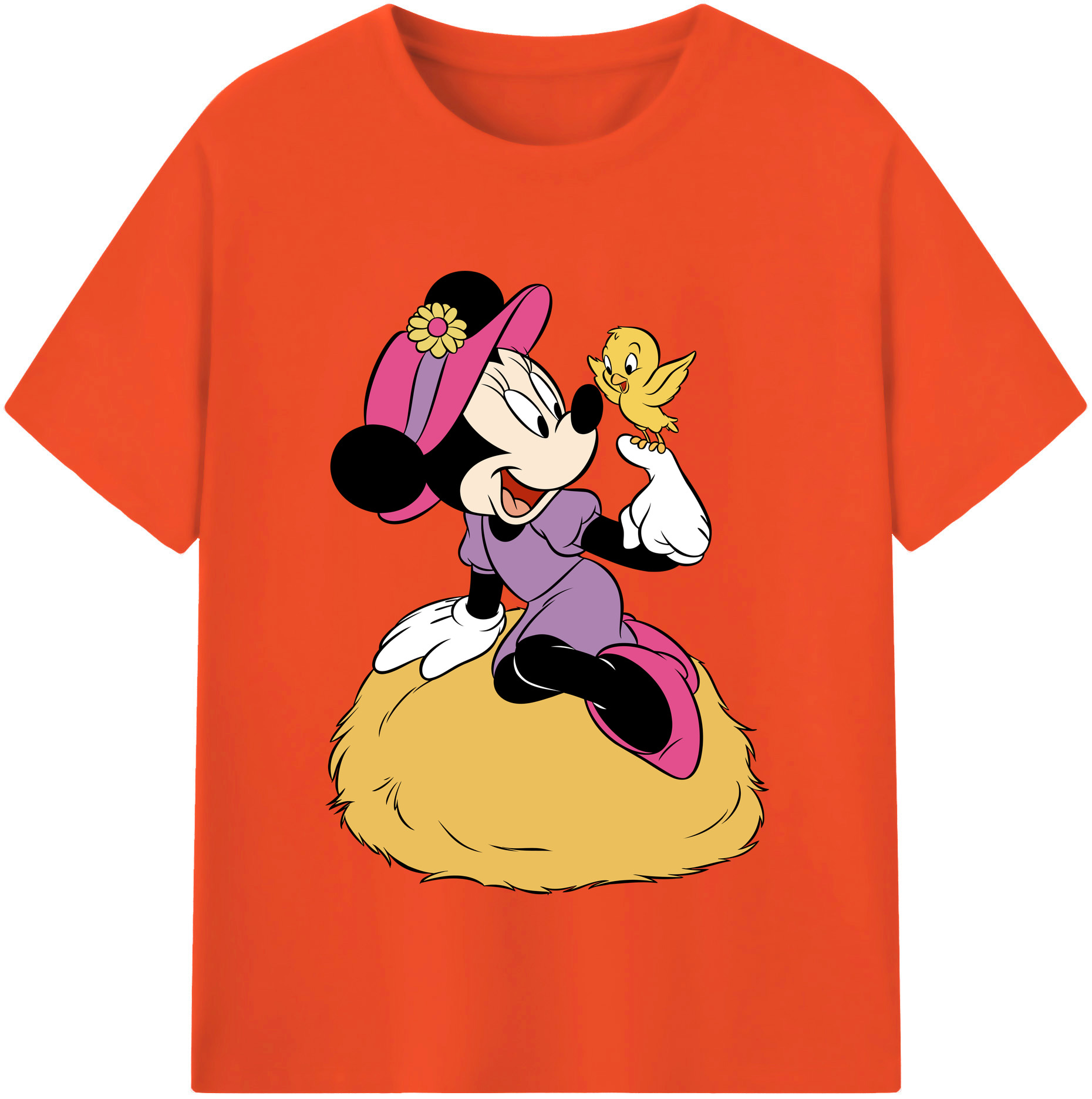 （画像用） ミッキーマウス Mickey Mouse 綿100％半袖Tシャツ（フロントプリント）