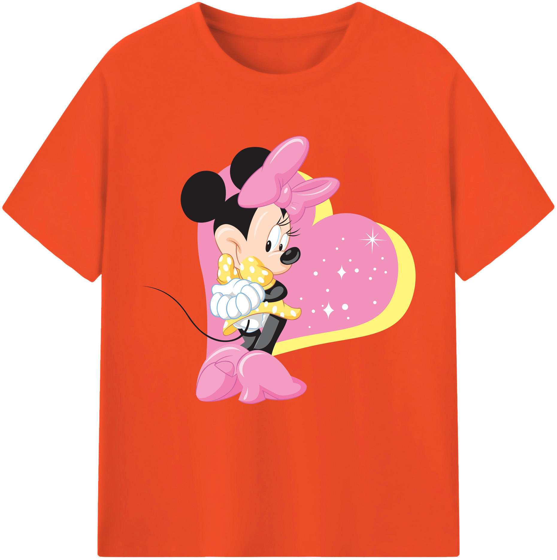 （画像用） ミッキーマウス Mickey Mouse 綿100％半袖Tシャツ（フロントプリント）