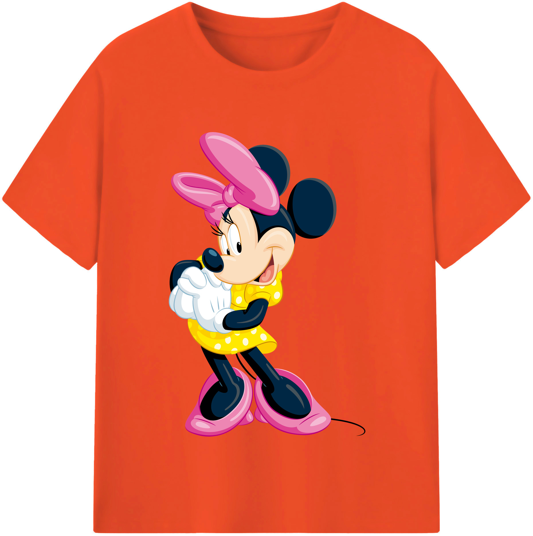 （画像用） ミッキーマウス Mickey Mouse 綿100％半袖Tシャツ（フロントプリント）