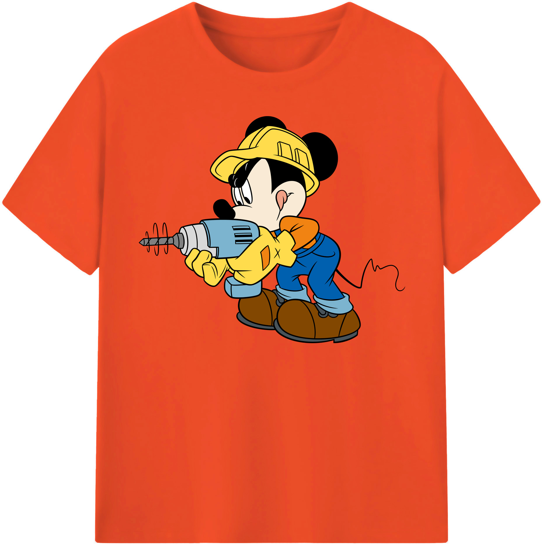 （画像用） ミッキーマウス Mickey Mouse 綿100％半袖Tシャツ（フロントプリント）