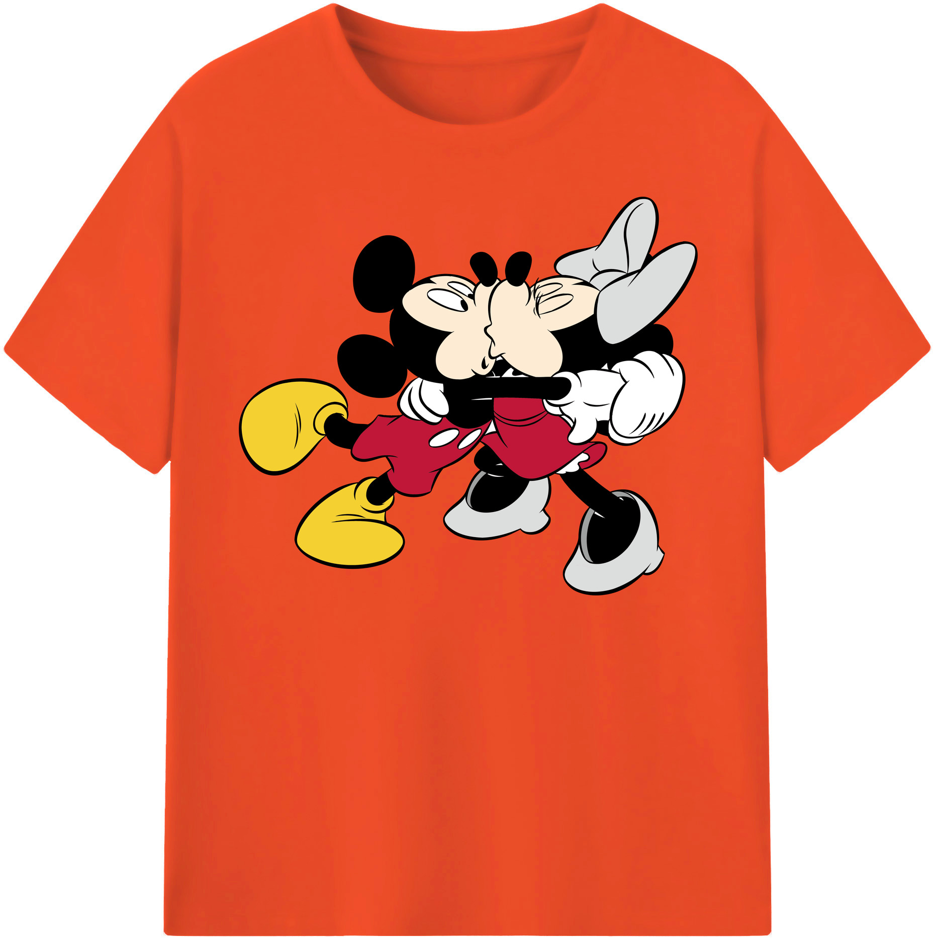 （画像用） ミッキーマウス Mickey Mouse 綿100％半袖Tシャツ（フロントプリント）