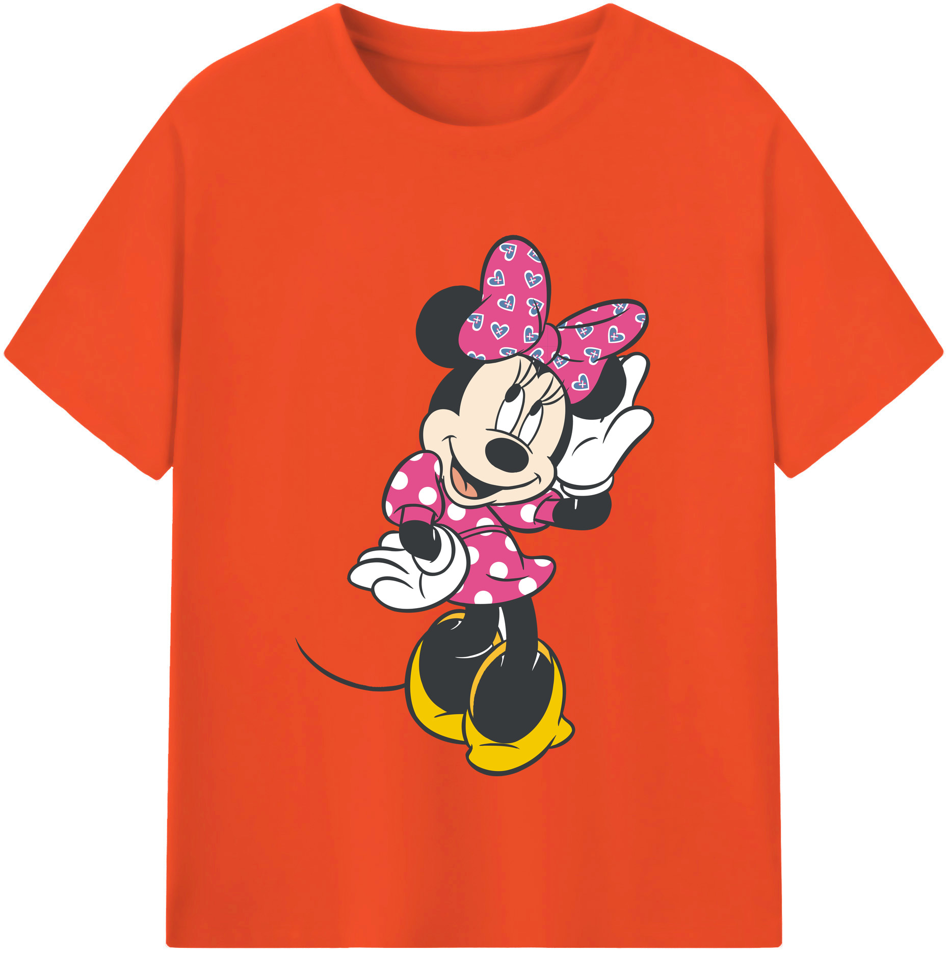 （画像用） ミッキーマウス Mickey Mouse 綿100％半袖Tシャツ（フロントプリント）