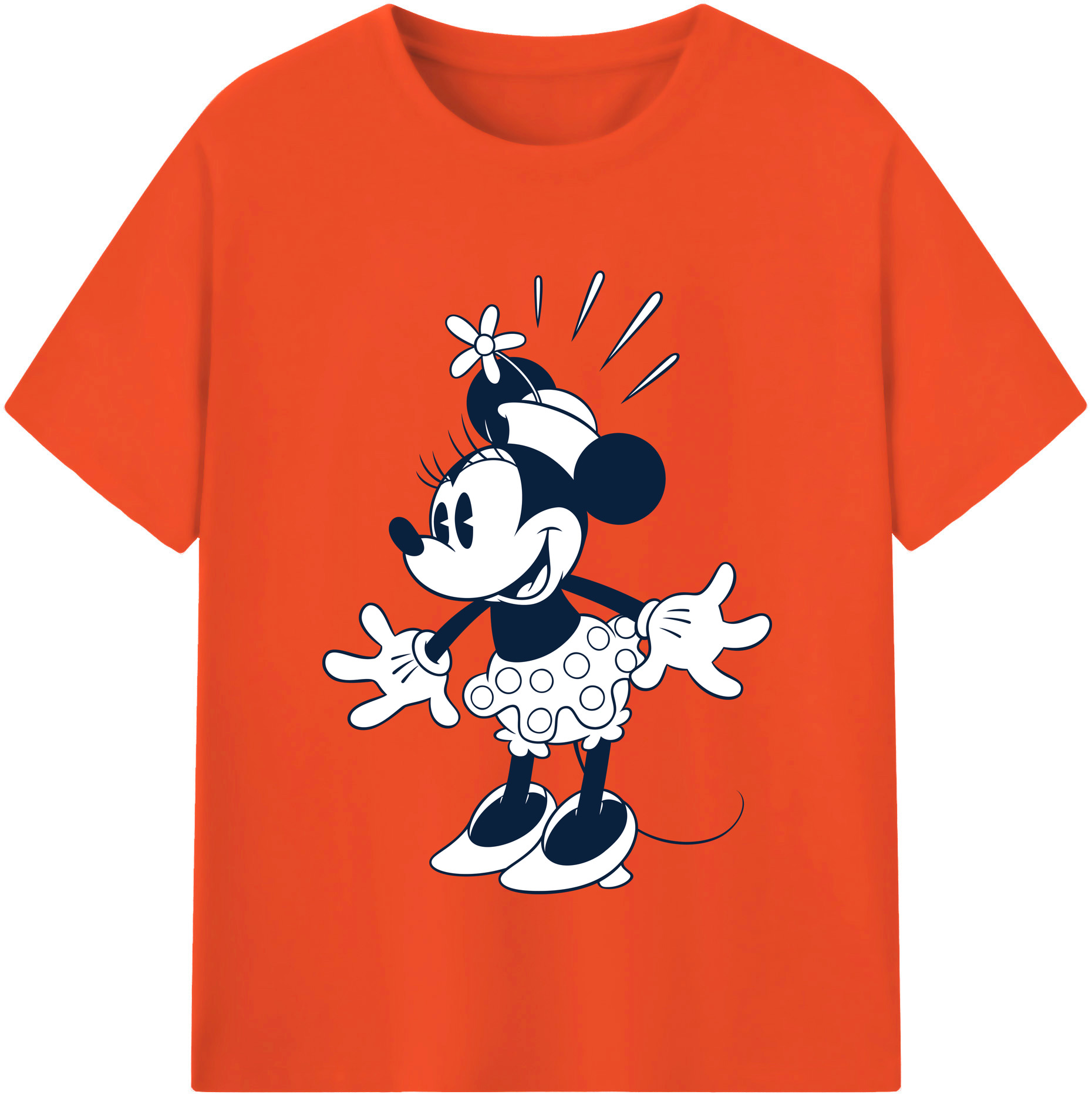 （画像用） ミッキーマウス Mickey Mouse 綿100％半袖Tシャツ（フロントプリント）