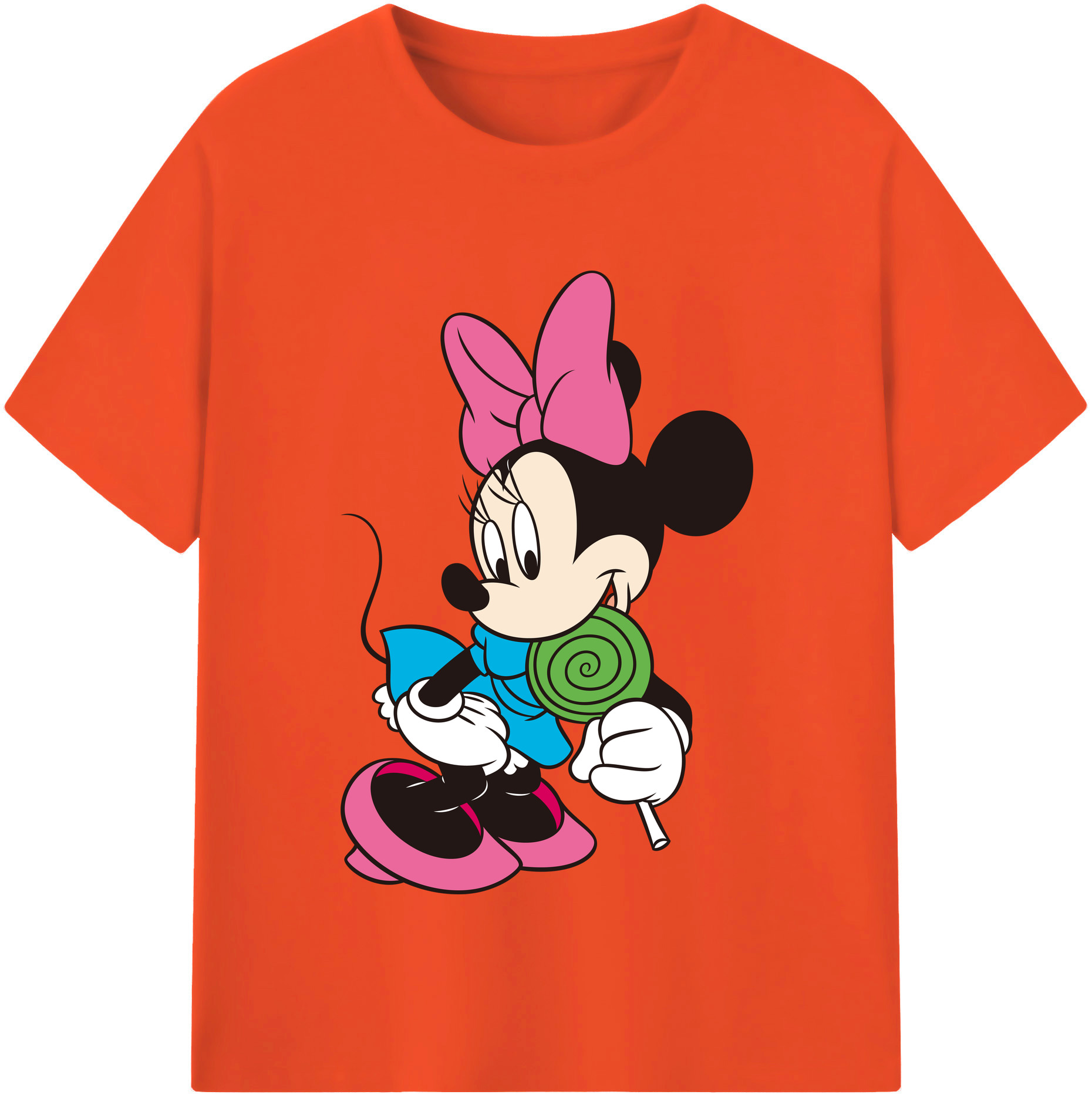 （画像用） ミッキーマウス Mickey Mouse 綿100％半袖Tシャツ（フロントプリント）