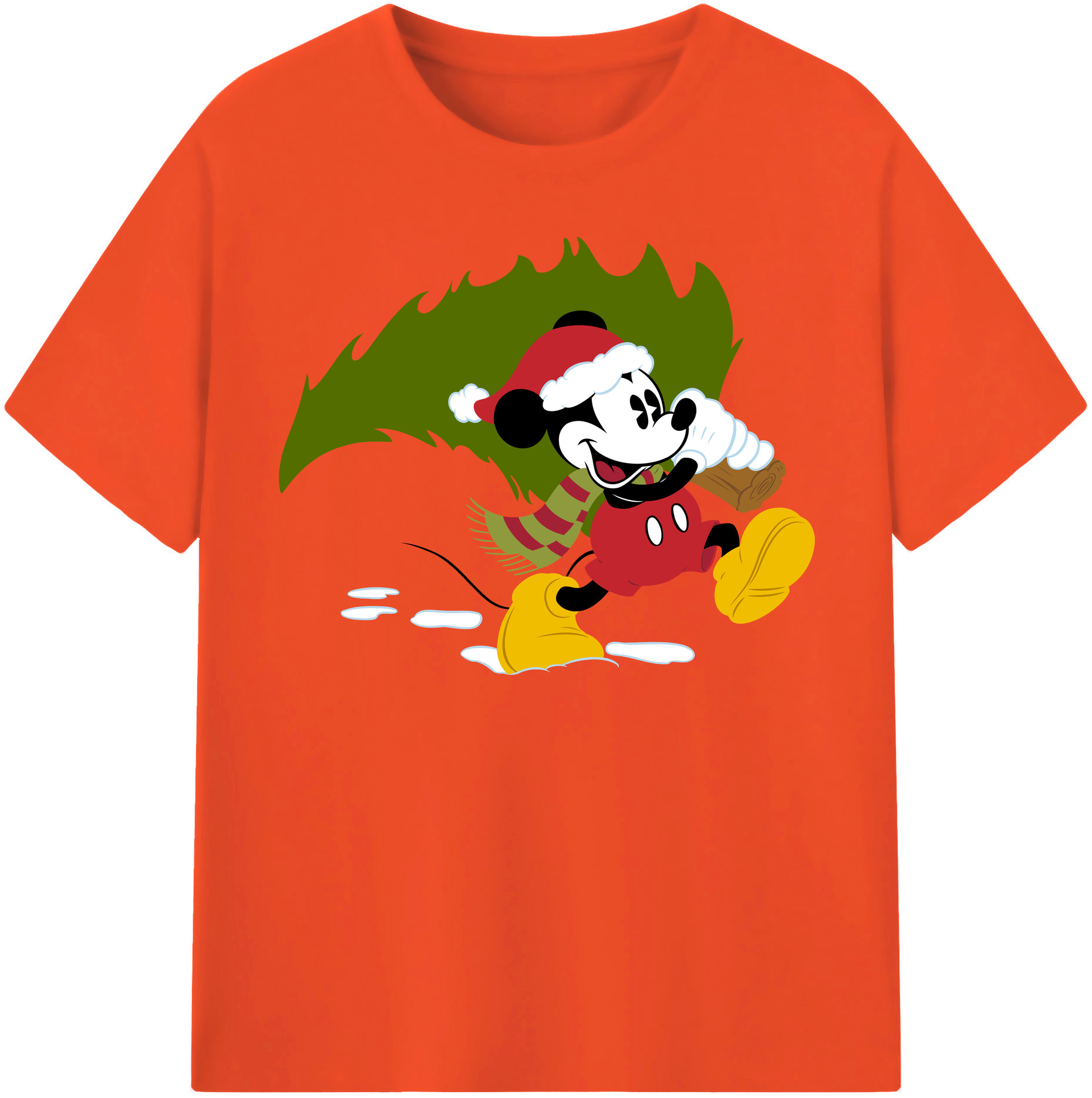 （画像用） ミッキーマウス Mickey Mouse 綿100％半袖Tシャツ（フロントプリント）