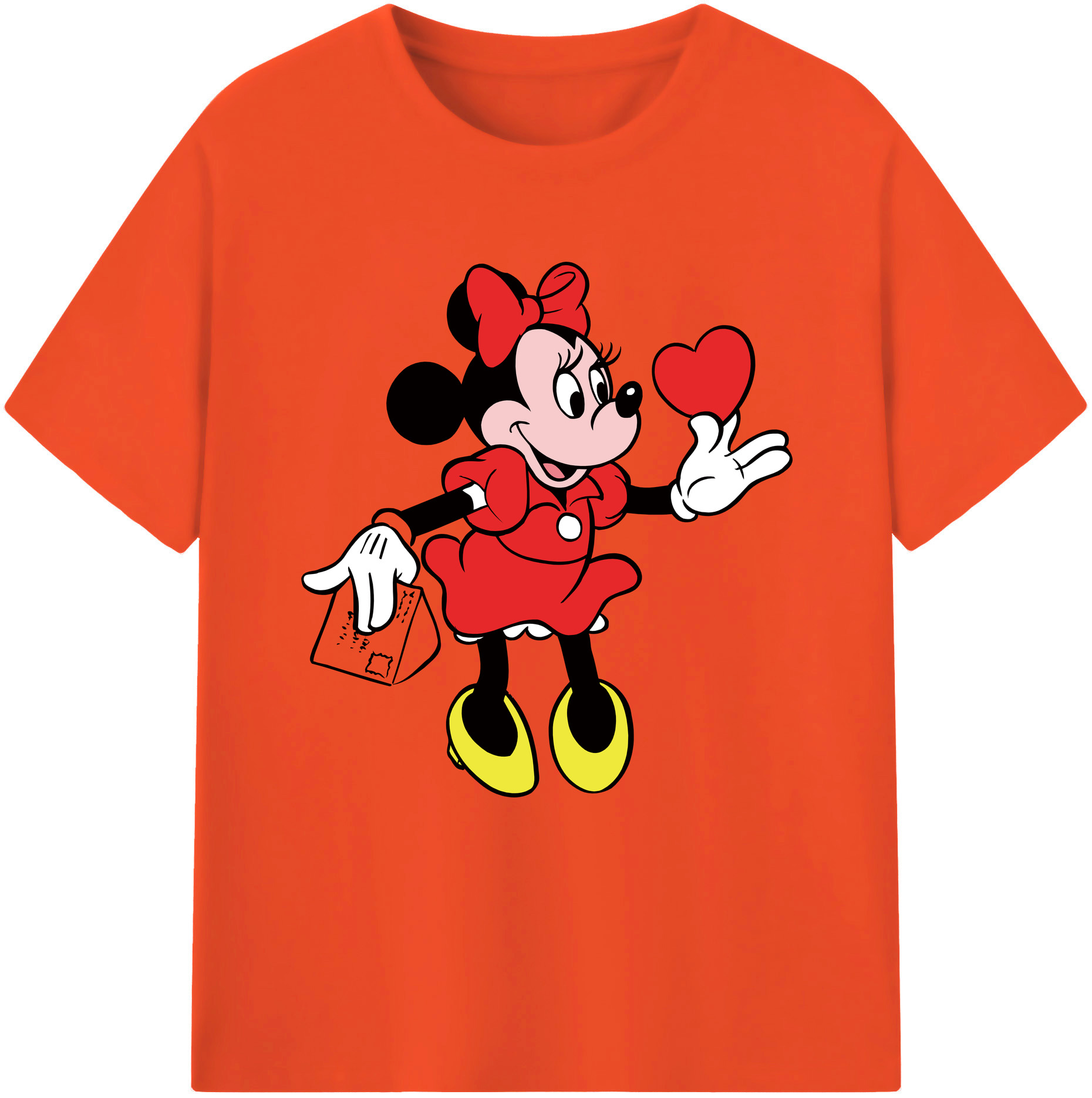 （画像用） ミッキーマウス Mickey Mouse 綿100％半袖Tシャツ（フロントプリント）