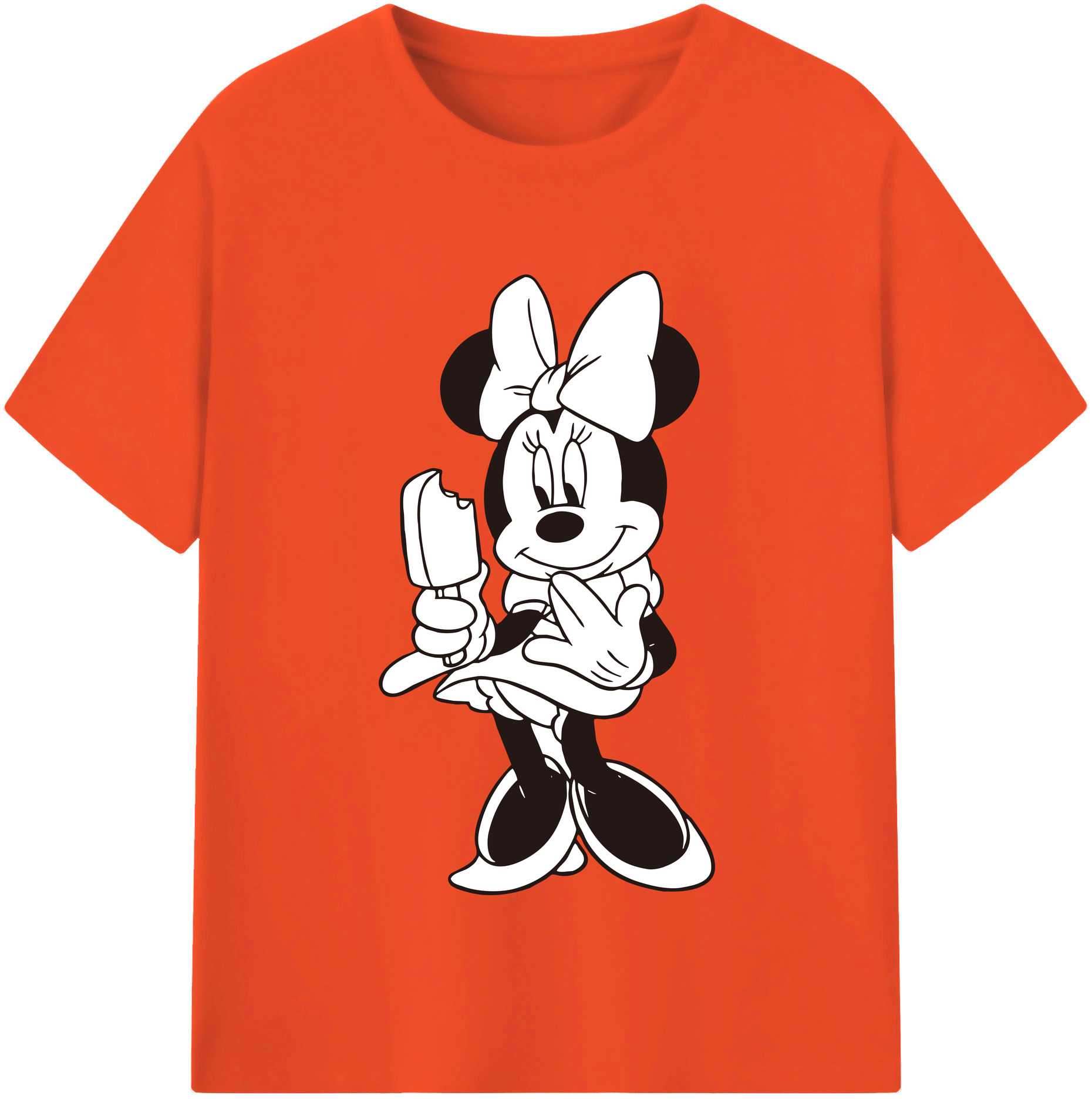 （画像用） ミッキーマウス Mickey Mouse 綿100％半袖Tシャツ（フロントプリント）