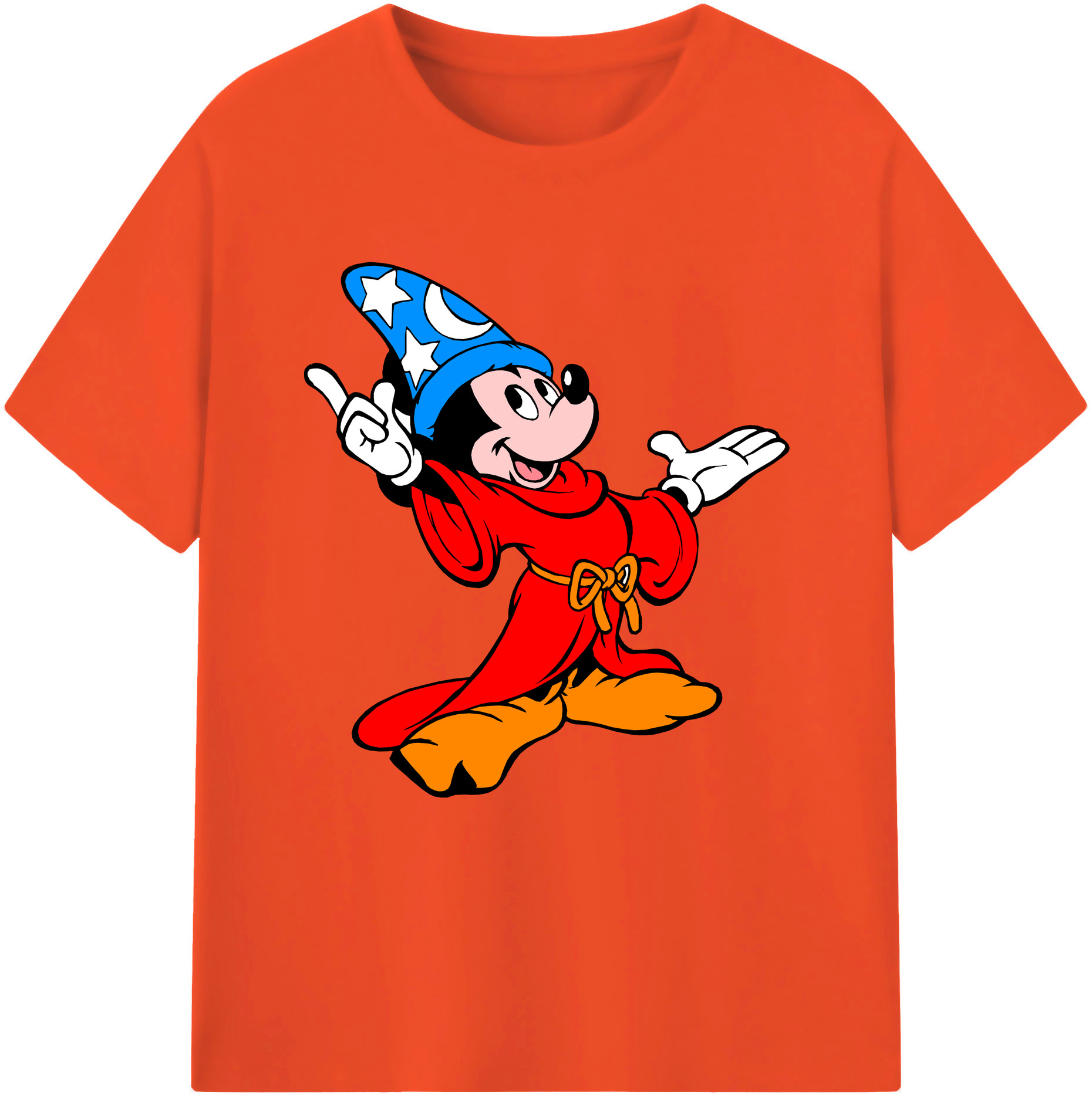 （画像用） ミッキーマウス Mickey Mouse 綿100％半袖Tシャツ（フロントプリント）