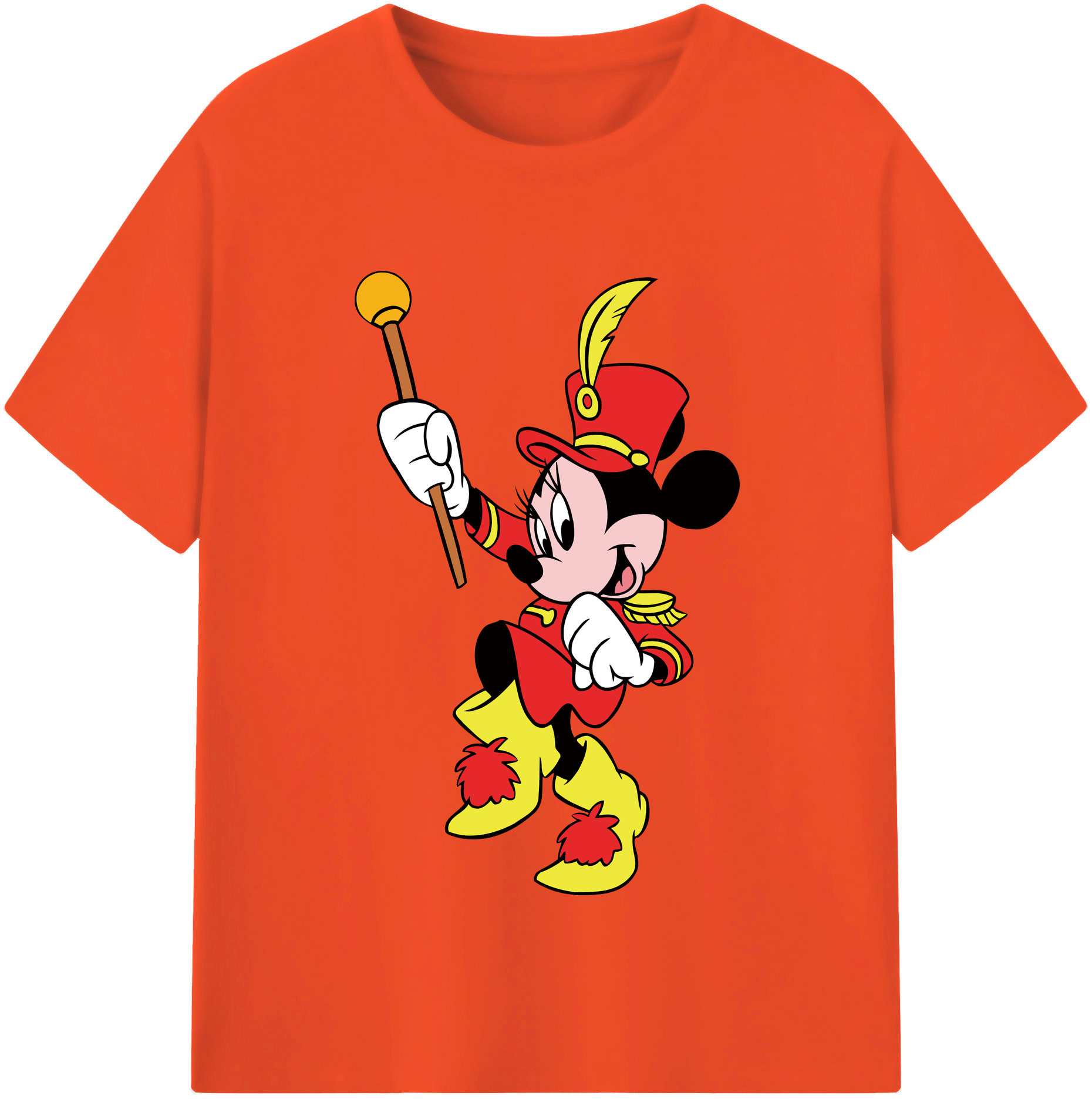 （画像用） ミッキーマウス Mickey Mouse 綿100％半袖Tシャツ（フロントプリント）